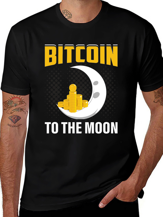 Bitcoin To The Moon Graphic T-Shirt