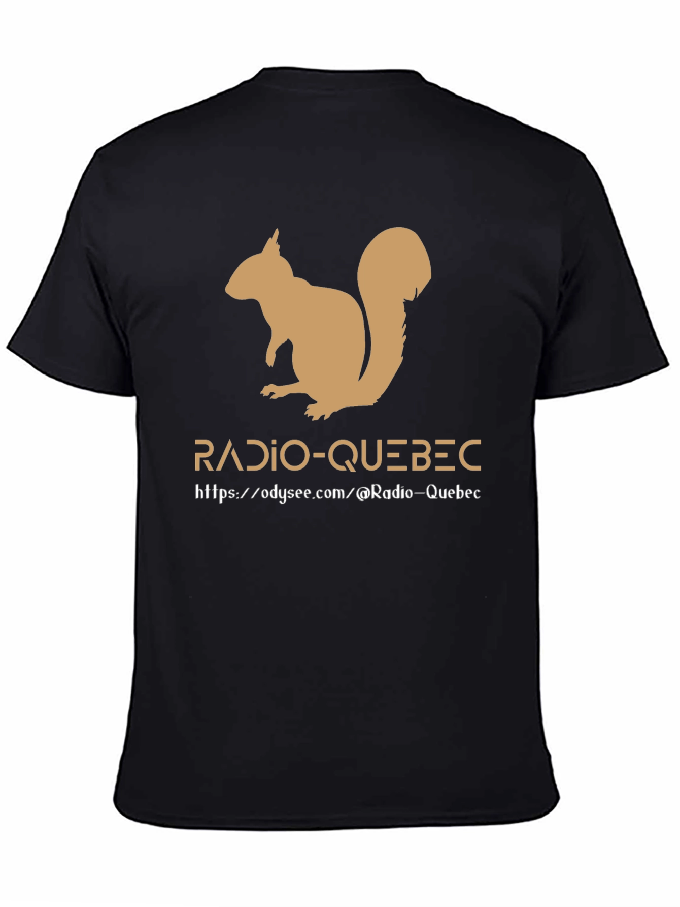 Radio-Quebec Squirrel Tee - Black