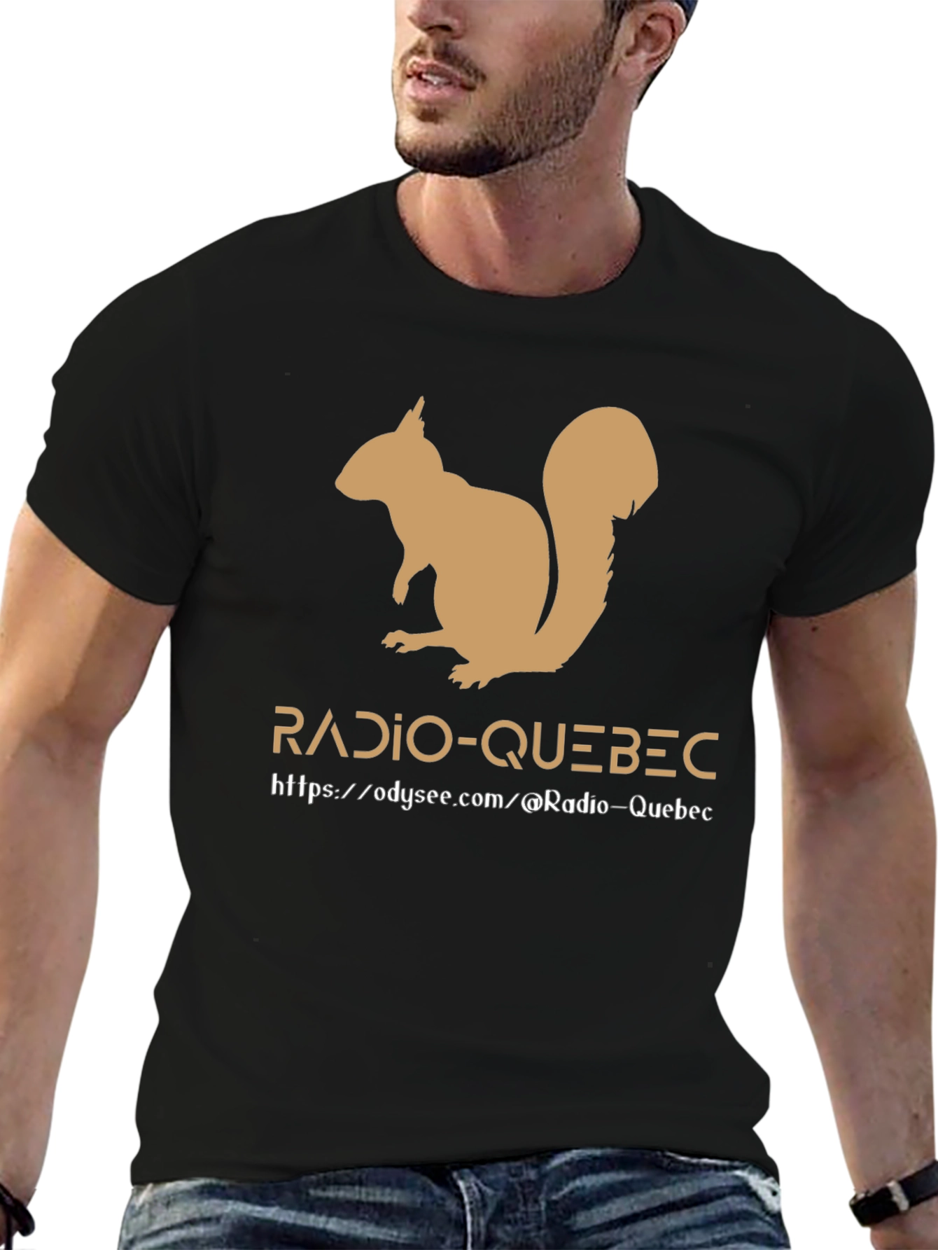 Radio-Quebec Squirrel Tee - Black