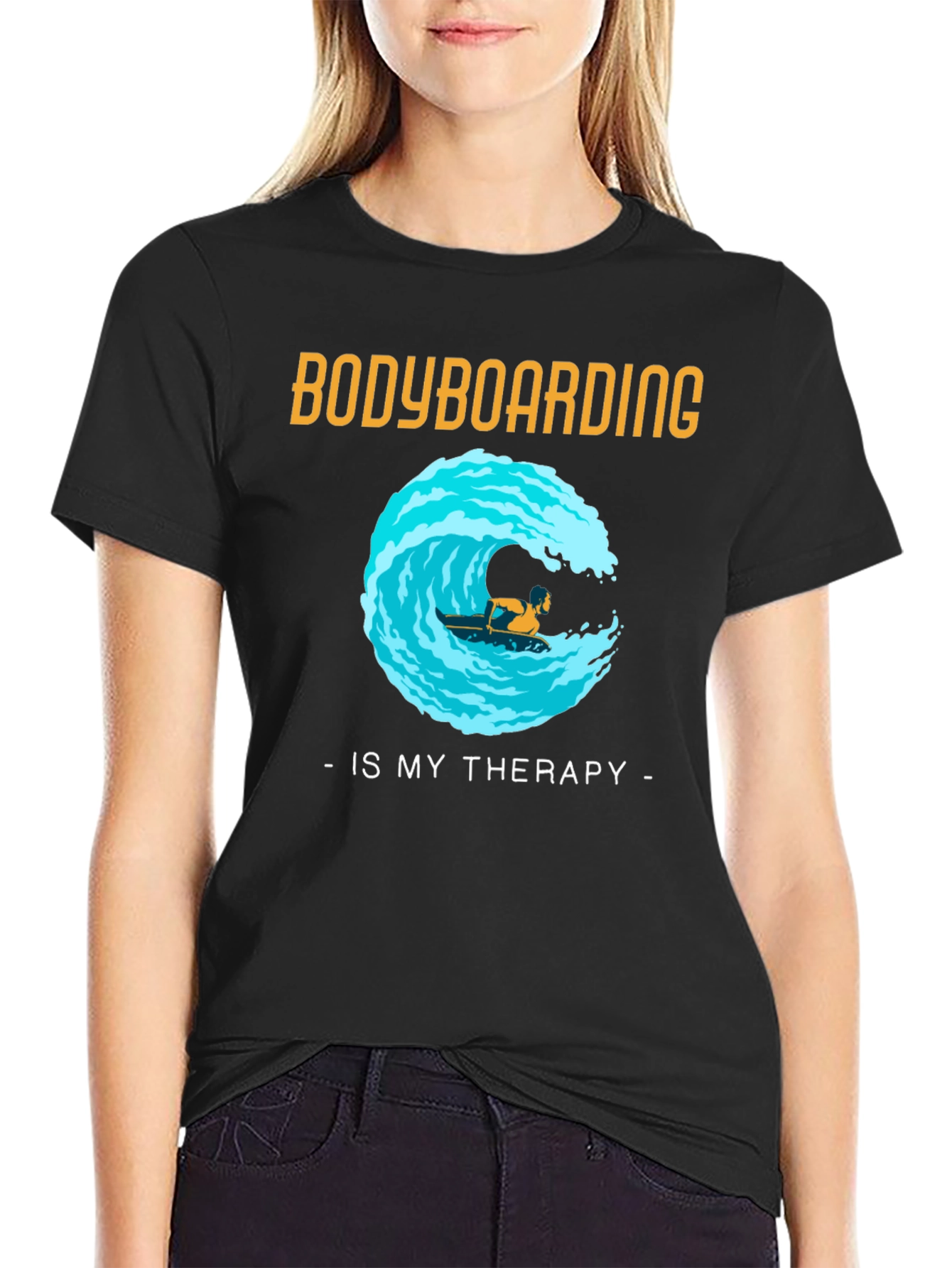 Bodyboarding is my Therapy T-Shirt