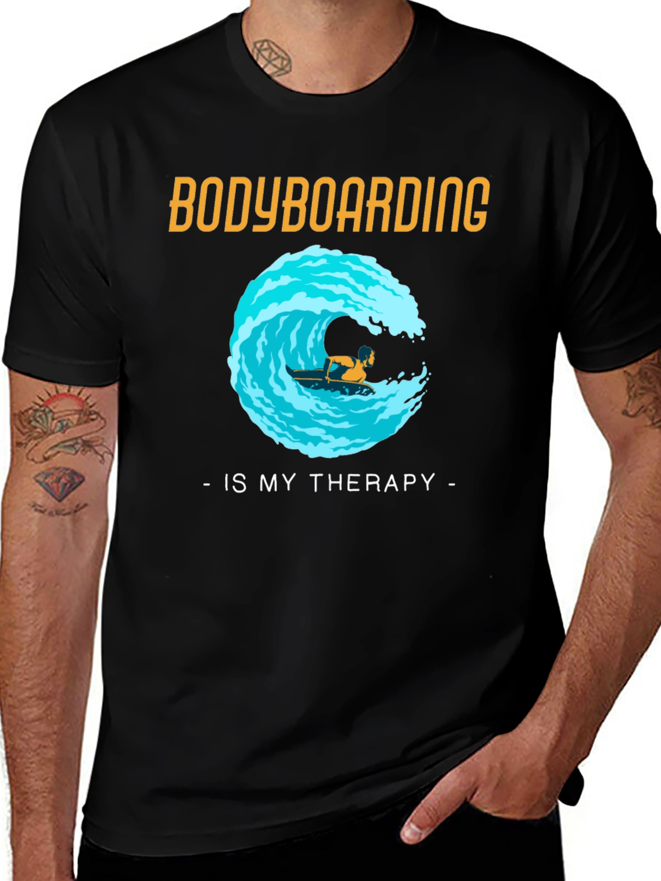 Bodyboarding is my Therapy T-Shirt