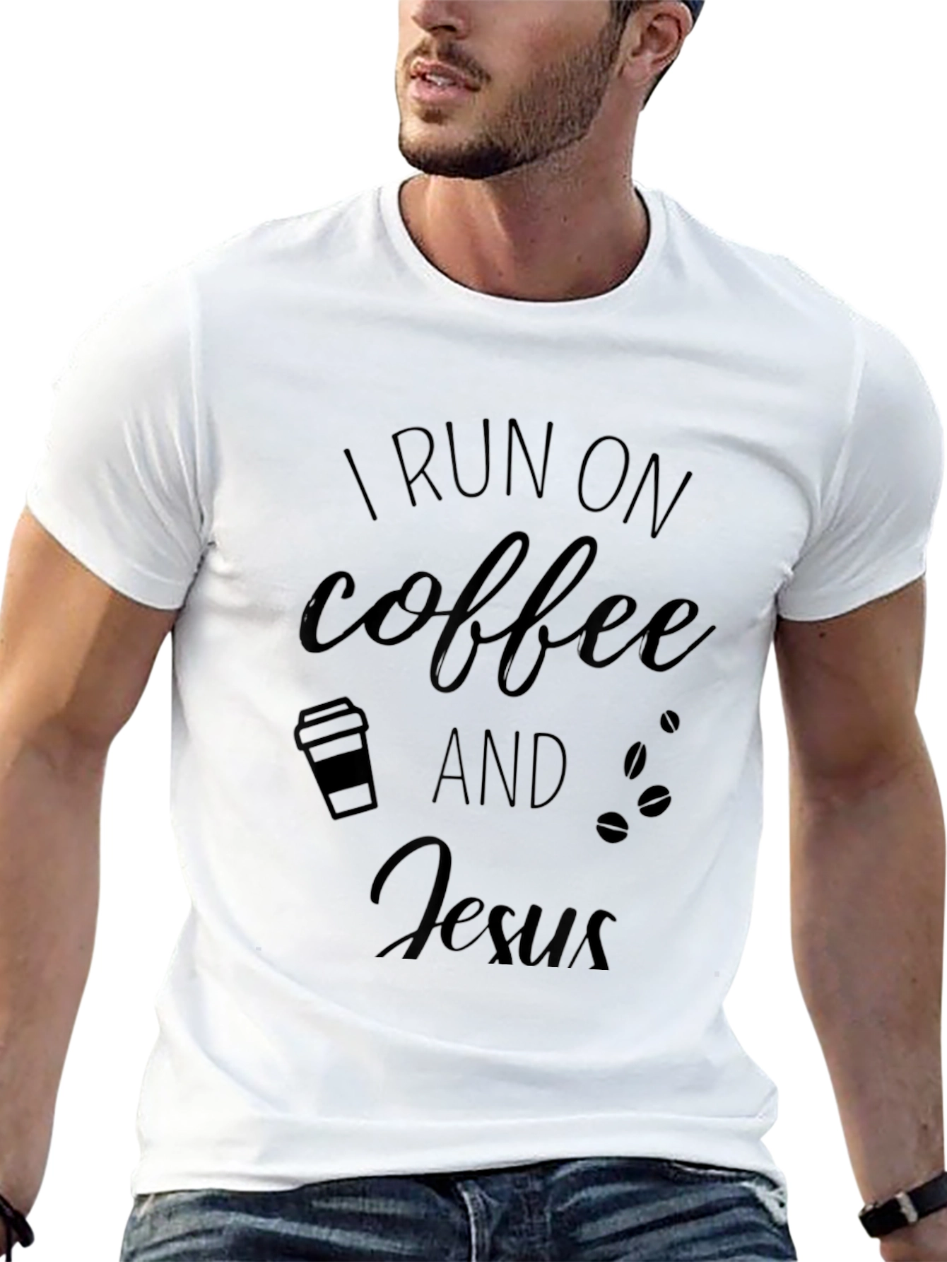 I Run on Coffee and Jesus T-Shirt