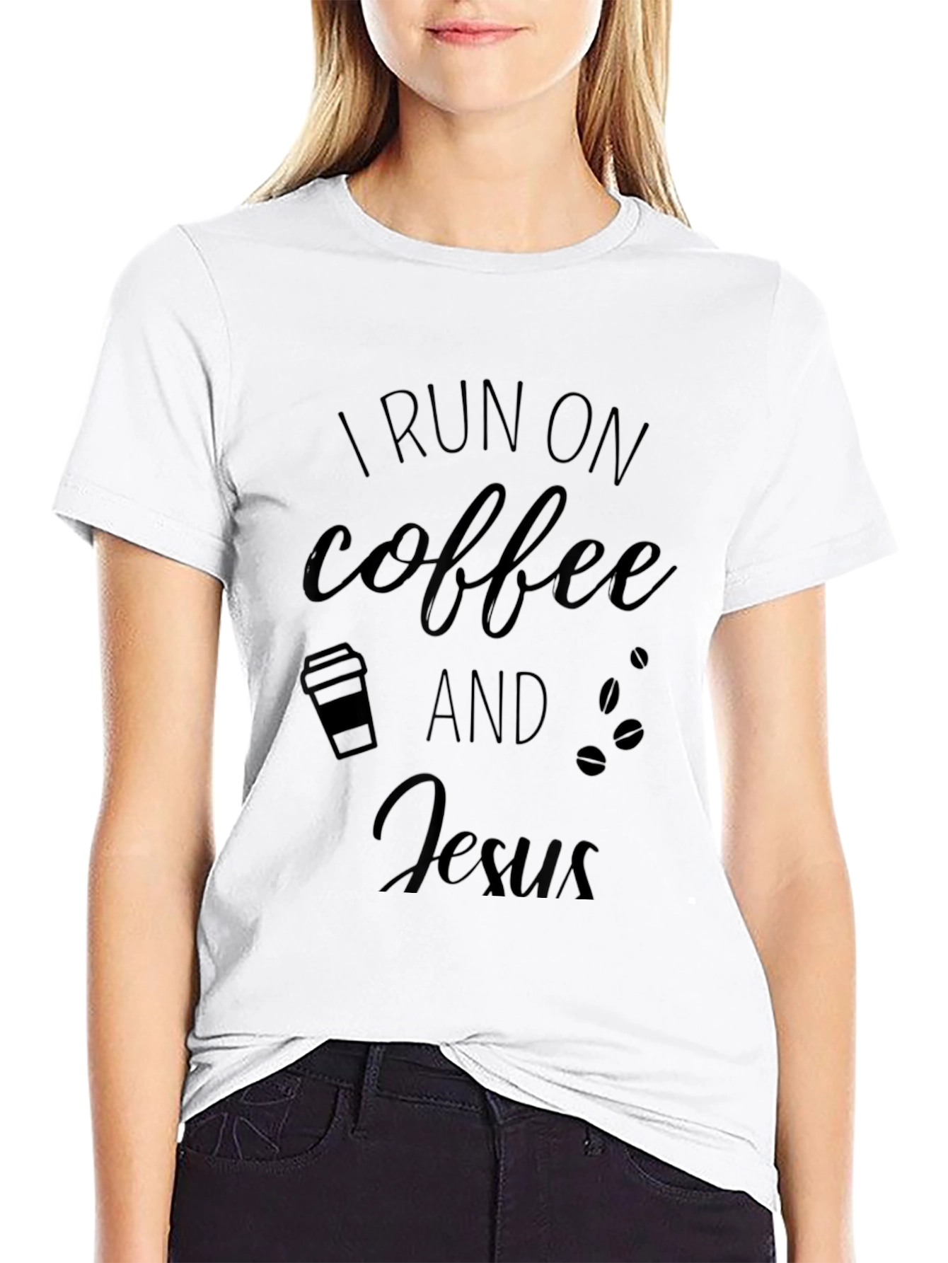 I Run on Coffee and Jesus T-Shirt