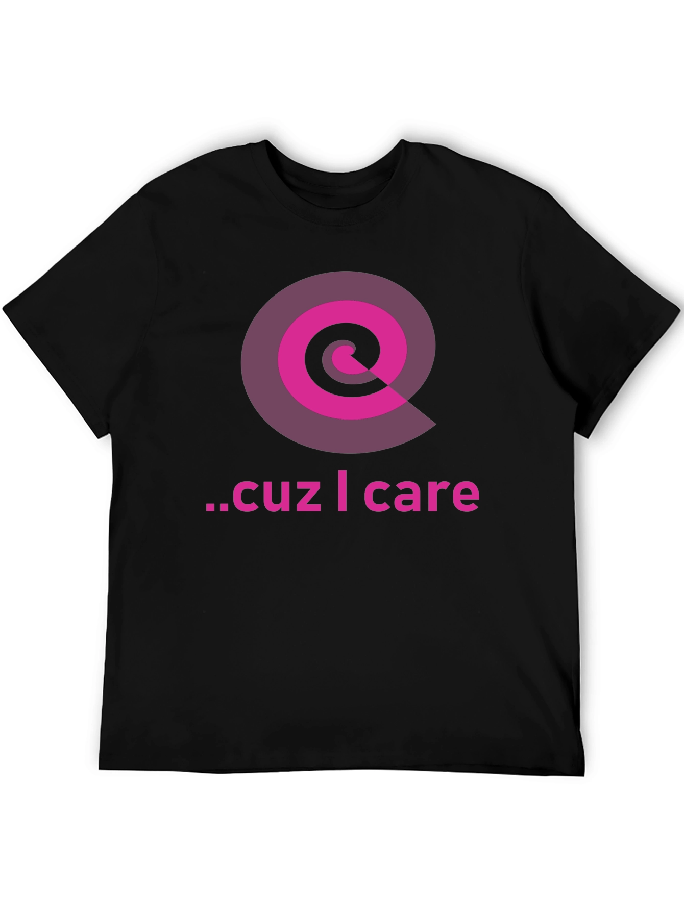 Cause I Care Black Graphic Tee