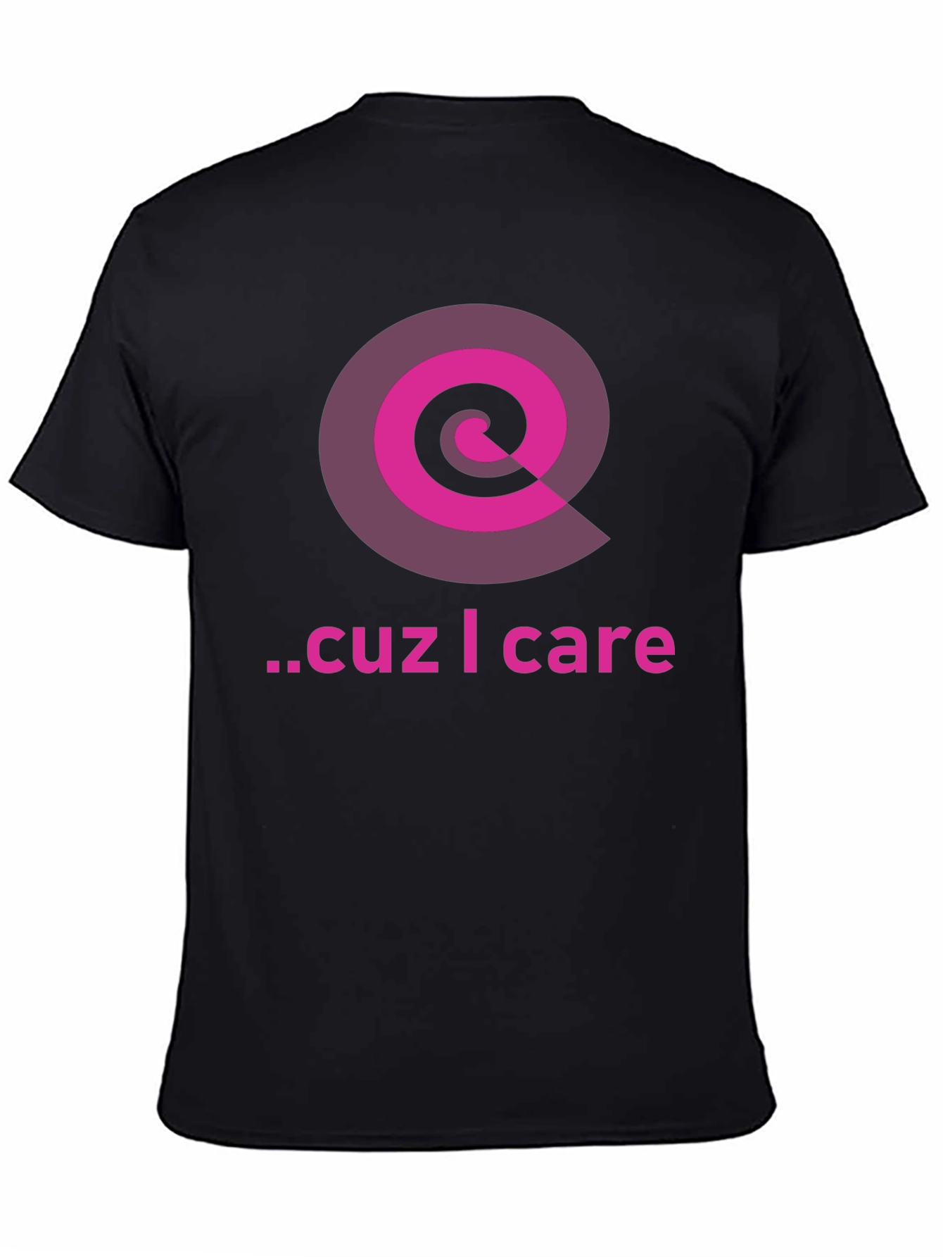 Cause I Care Black Graphic Tee
