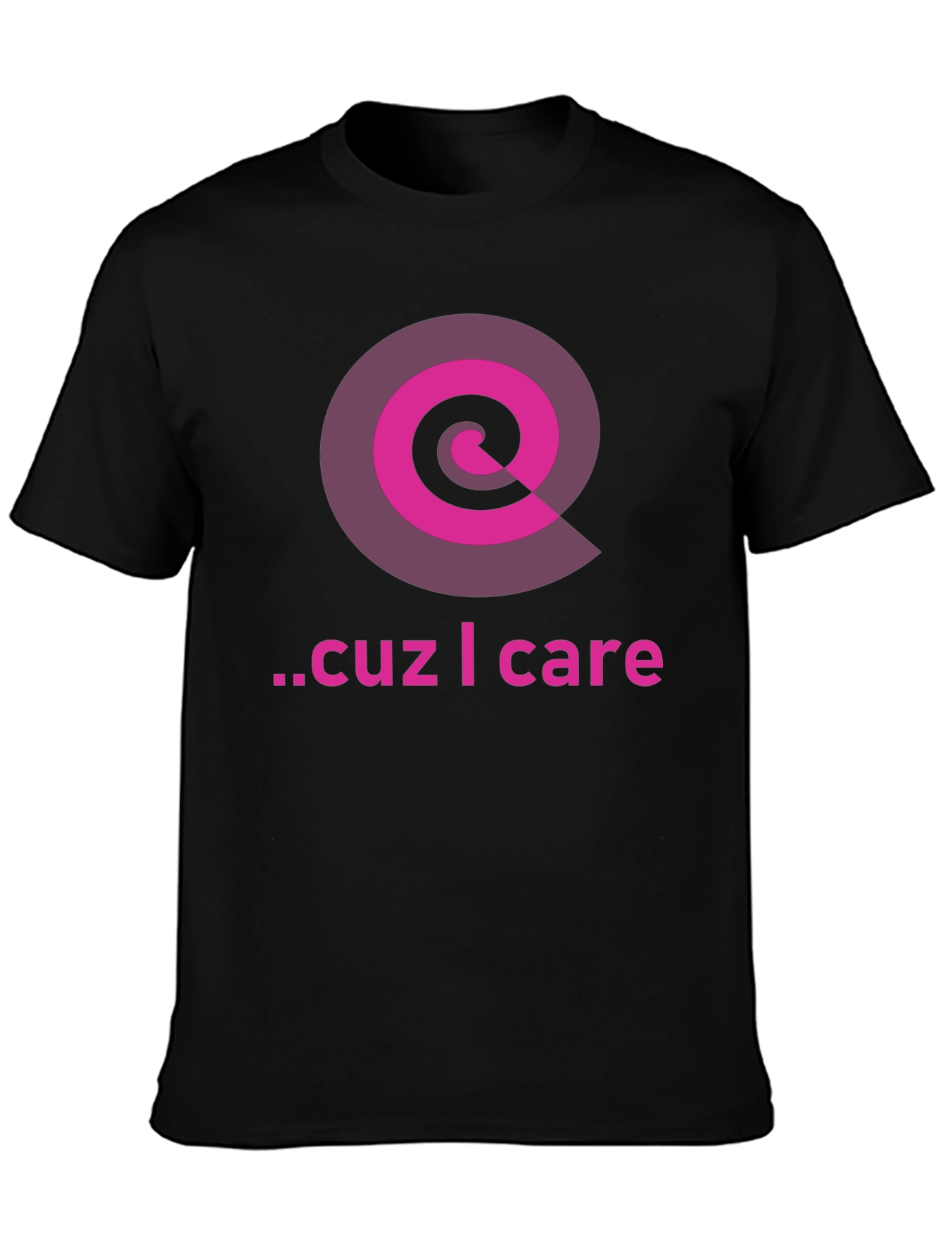 Cause I Care Black Graphic Tee
