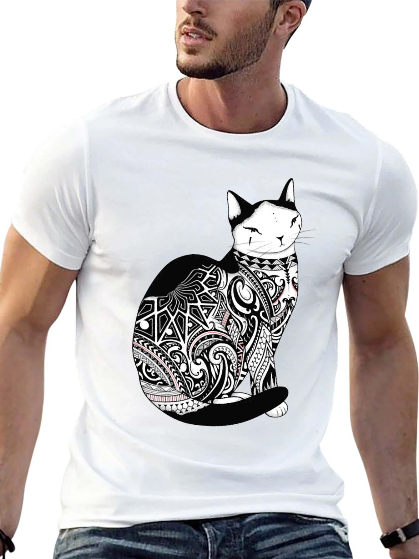 Black Cat Tattoo T-Shirt