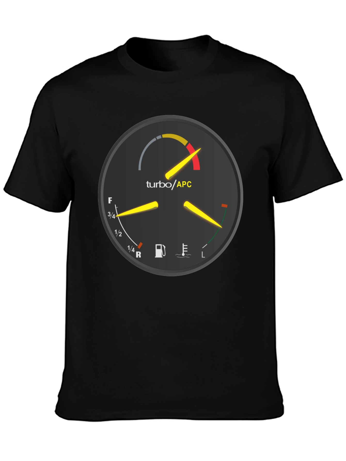 Turbo APC Gauge T-Shirt - Auto Enthusiast Apparel