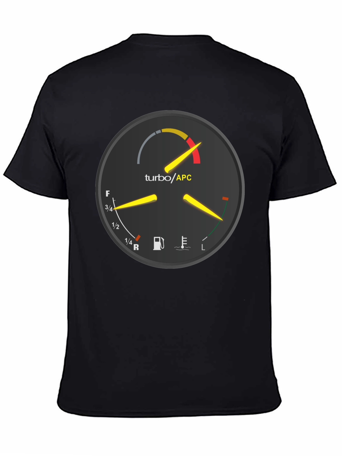 Turbo APC Gauge T-Shirt - Auto Enthusiast Apparel
