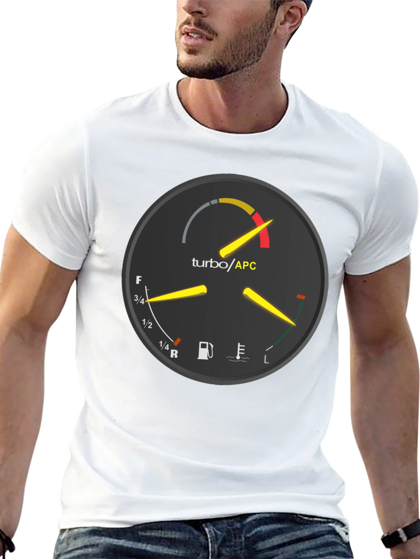 Turbo APC Gauge T-Shirt - Auto Enthusiast Apparel