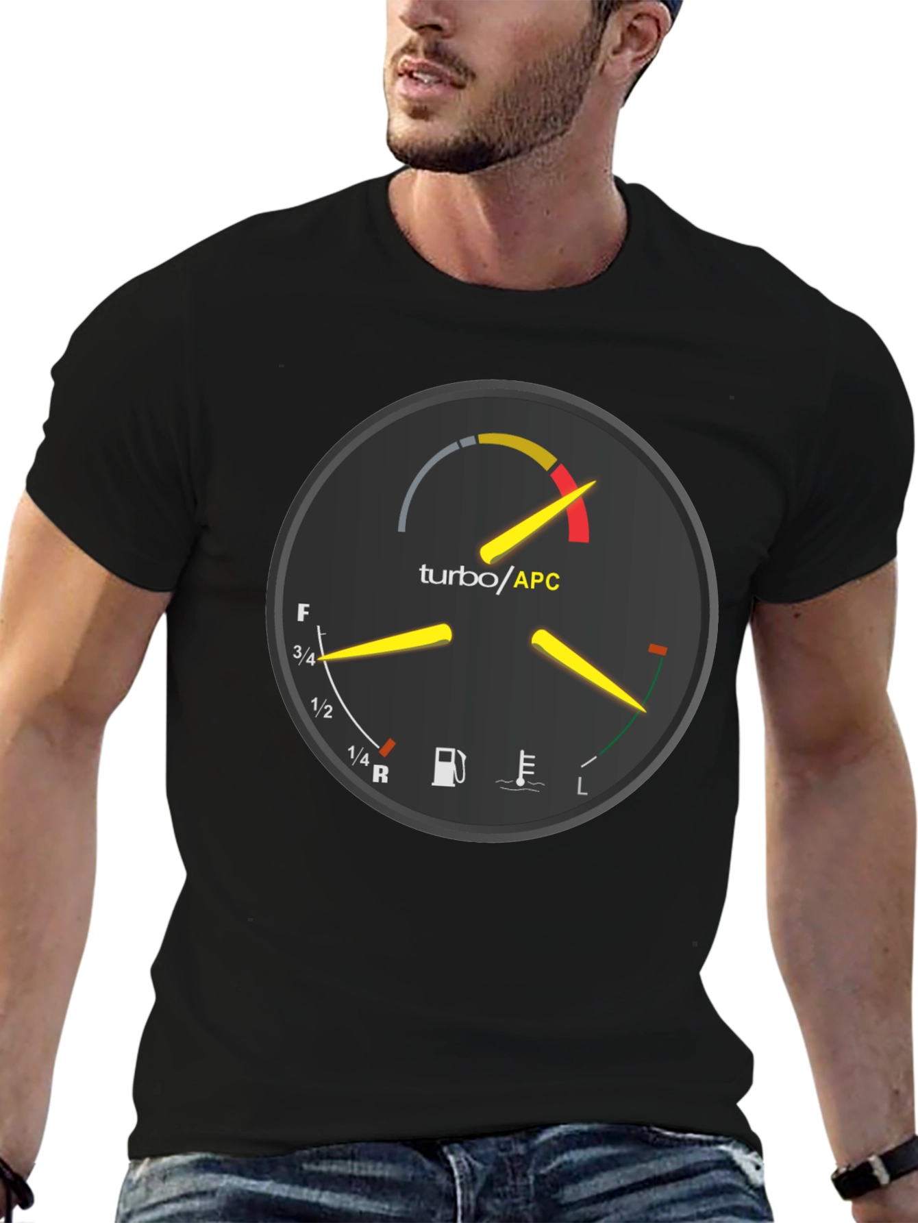Turbo APC Gauge T-Shirt - Auto Enthusiast Apparel