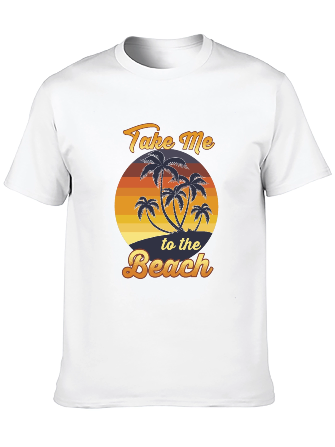 Take Me To The Beach T-Shirt Palm Tree Graphic