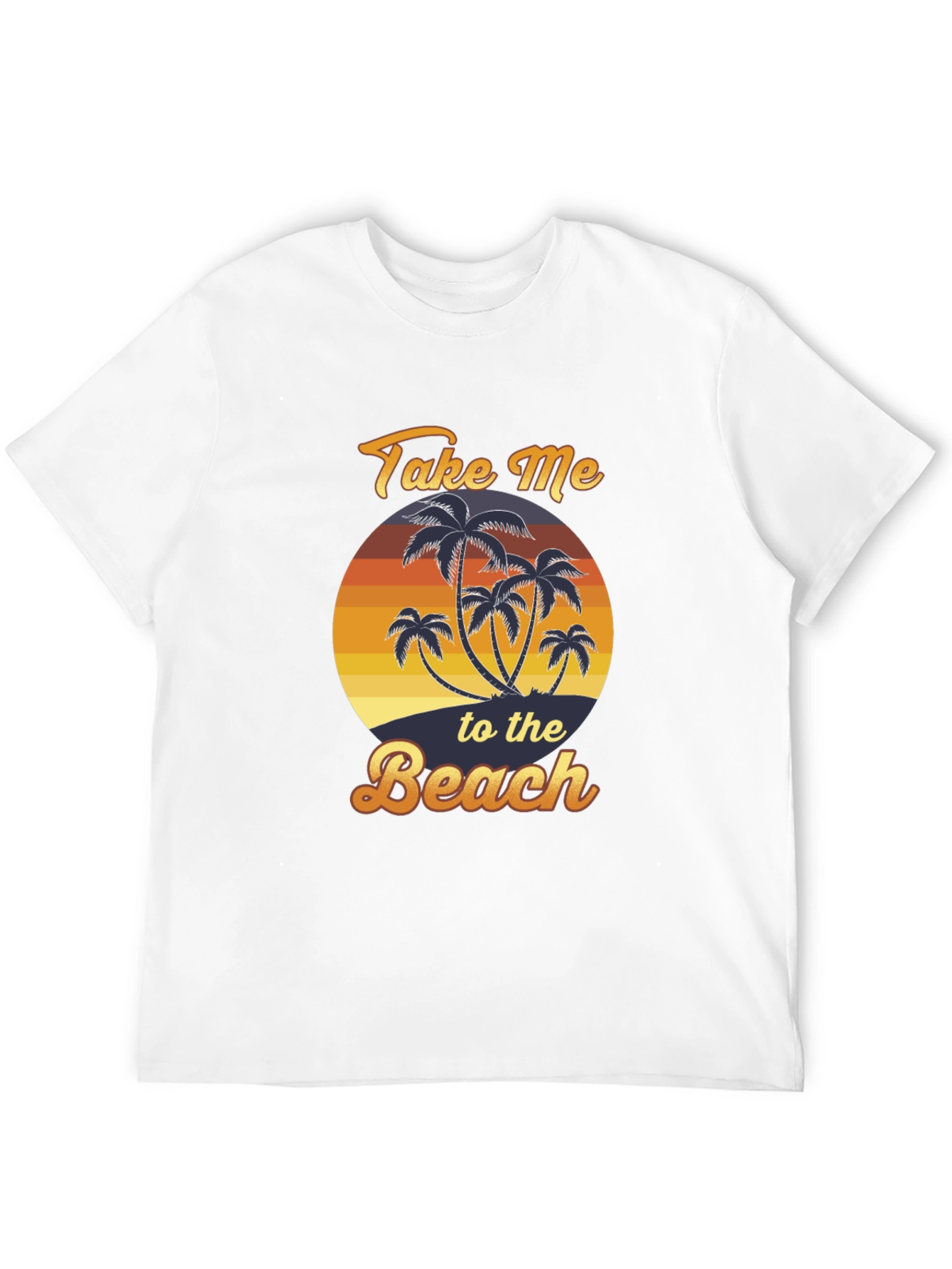 Take Me To The Beach T-Shirt Palm Tree Graphic