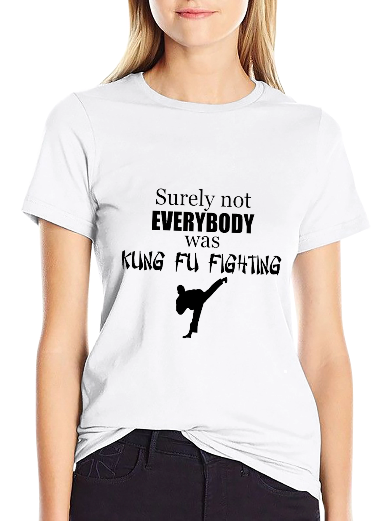 Kung Fu Fighting Graphic Tee - Black T-Shirt