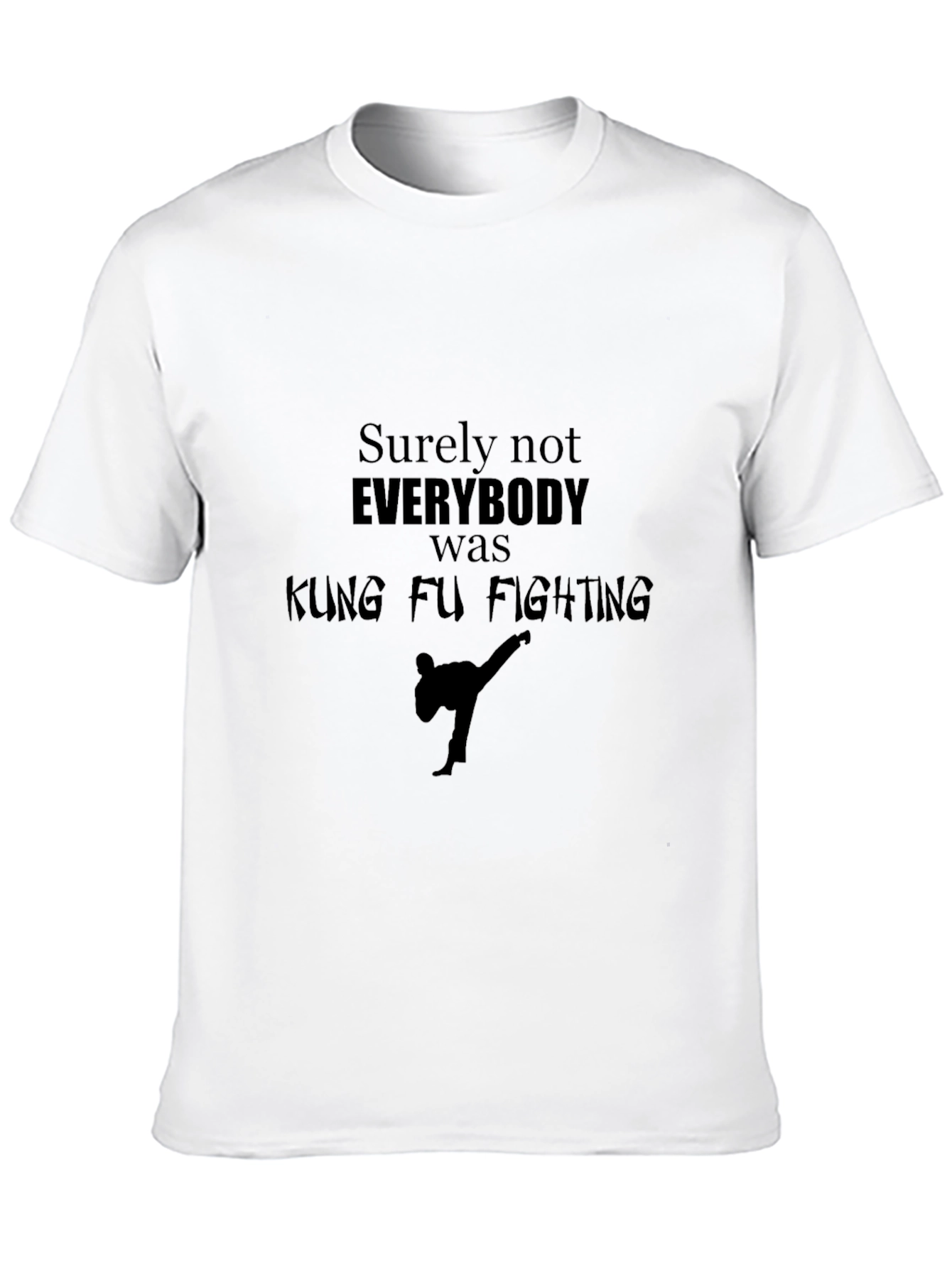 Kung Fu Fighting Graphic Tee - Black T-Shirt