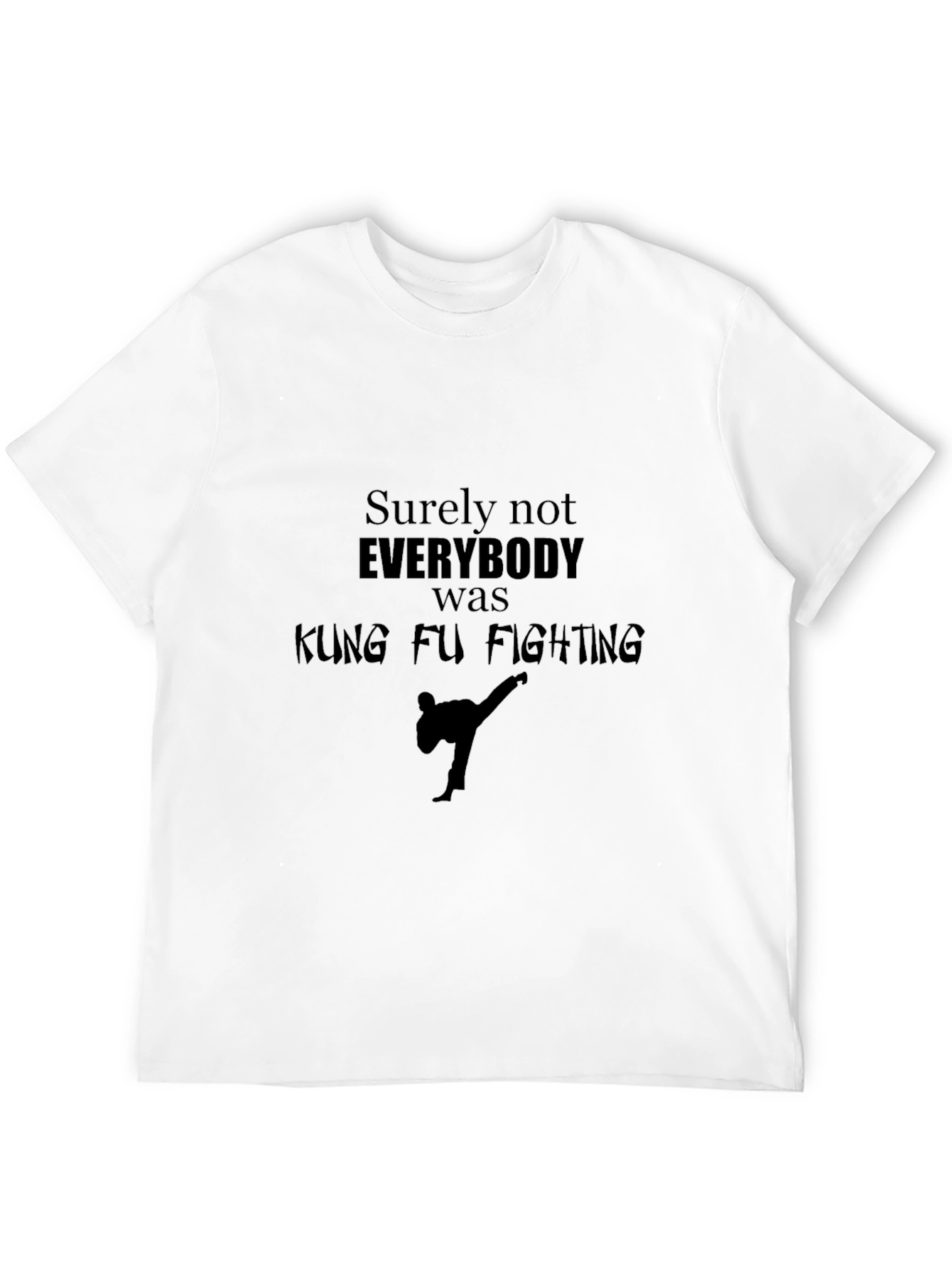 Kung Fu Fighting Graphic Tee - Black T-Shirt