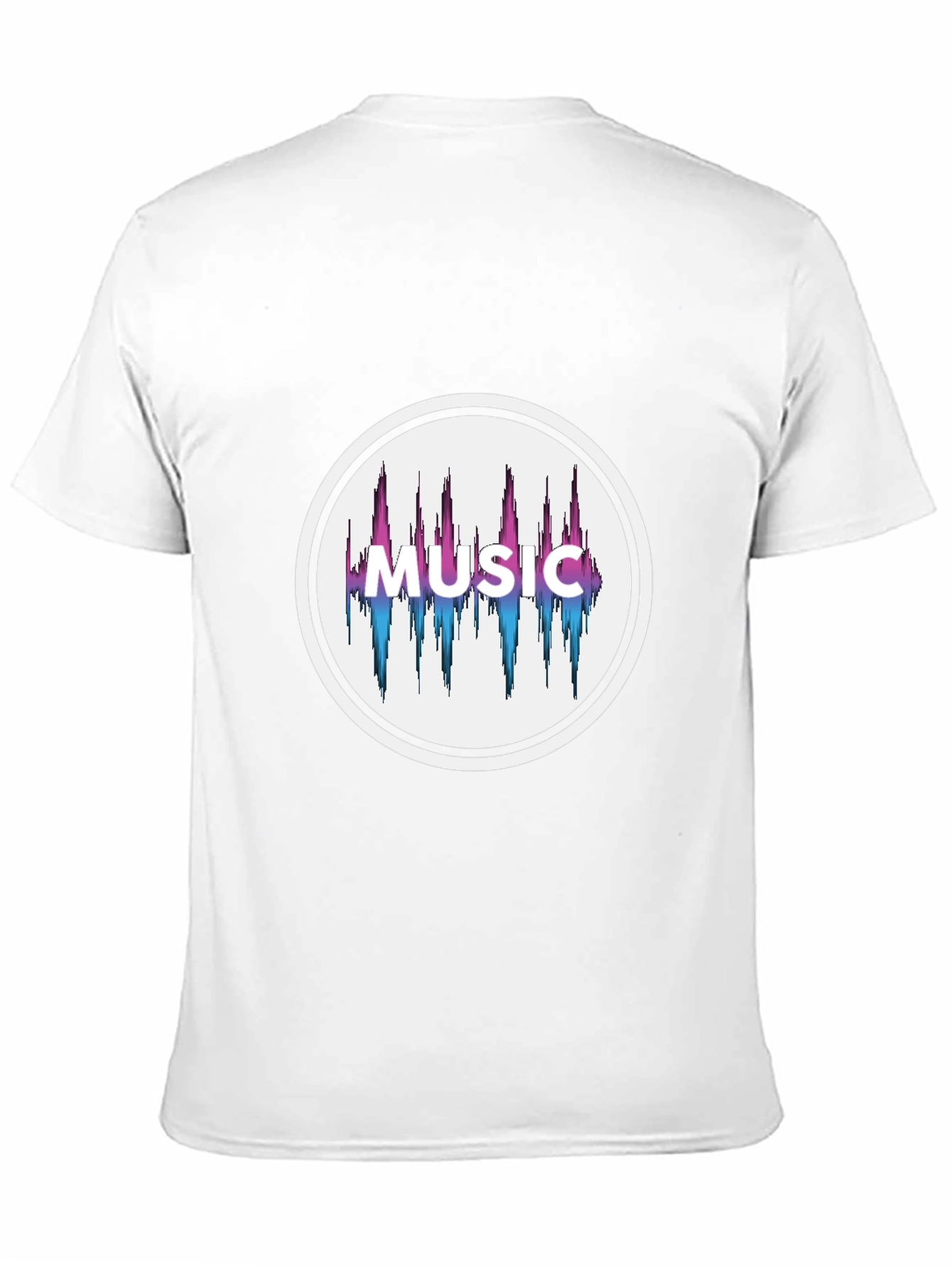 Music Graphic Print Mens Black T-Shirt