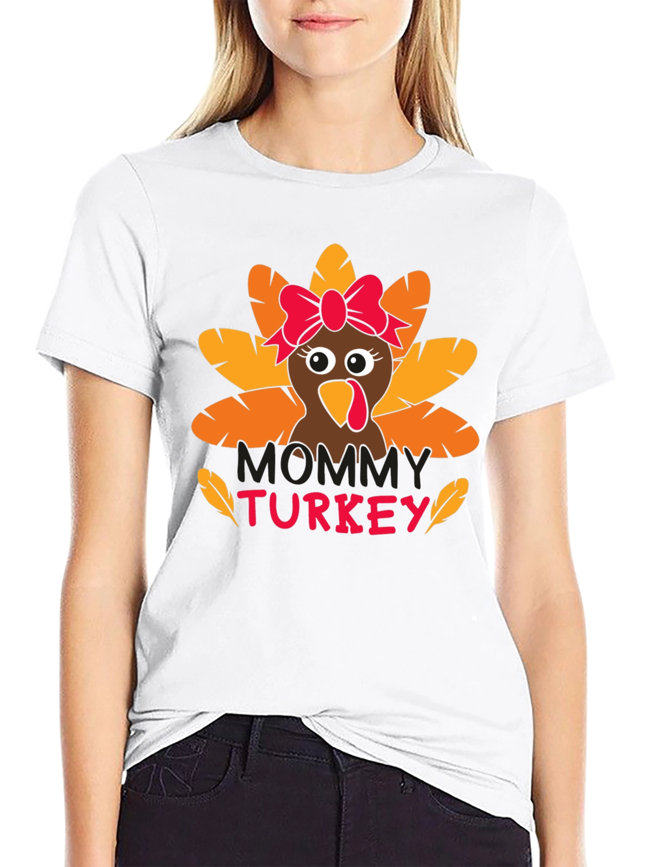 Mommy Turkey Thanksgiving T-Shirt