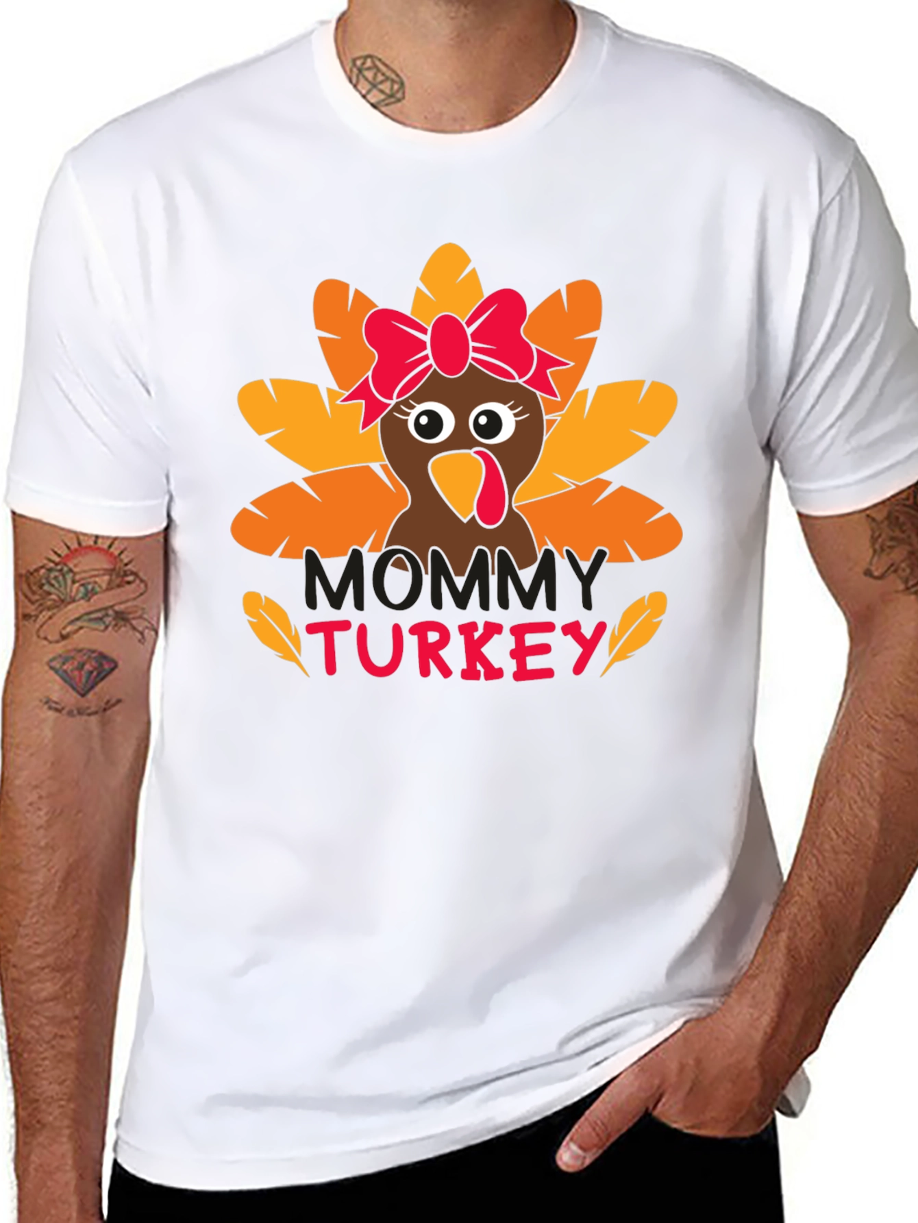 Mommy Turkey Thanksgiving T-Shirt