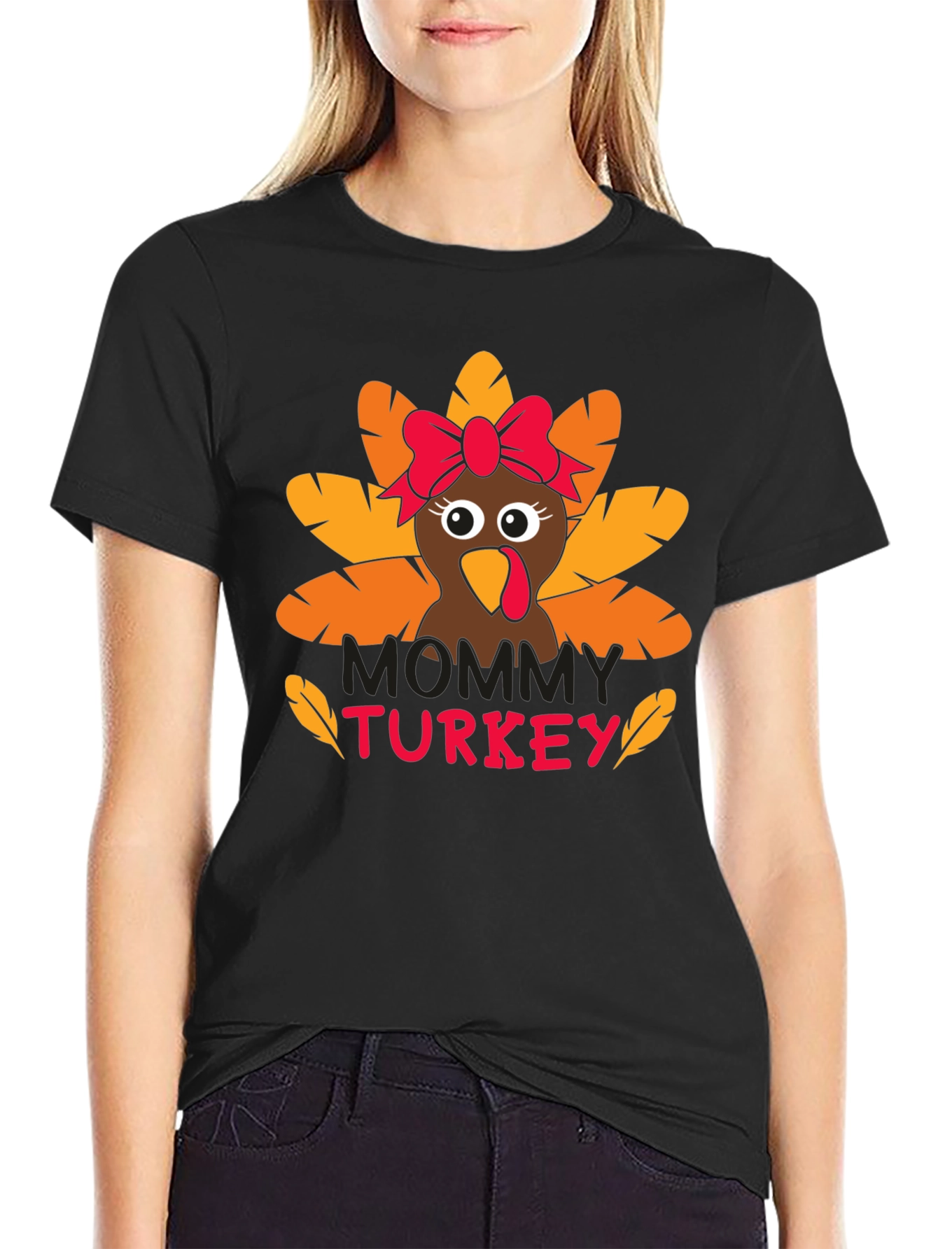 Mommy Turkey Thanksgiving T-Shirt