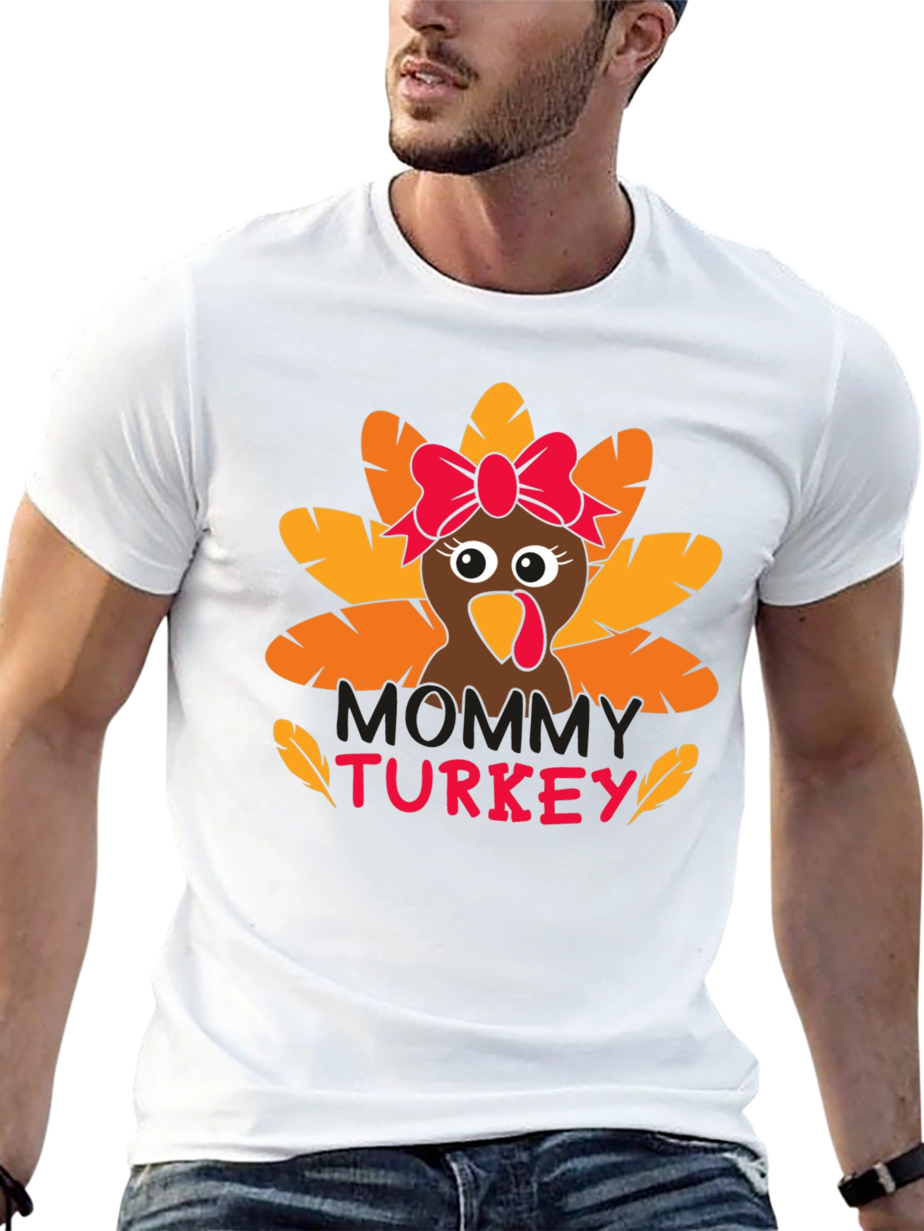 Mommy Turkey Thanksgiving T-Shirt