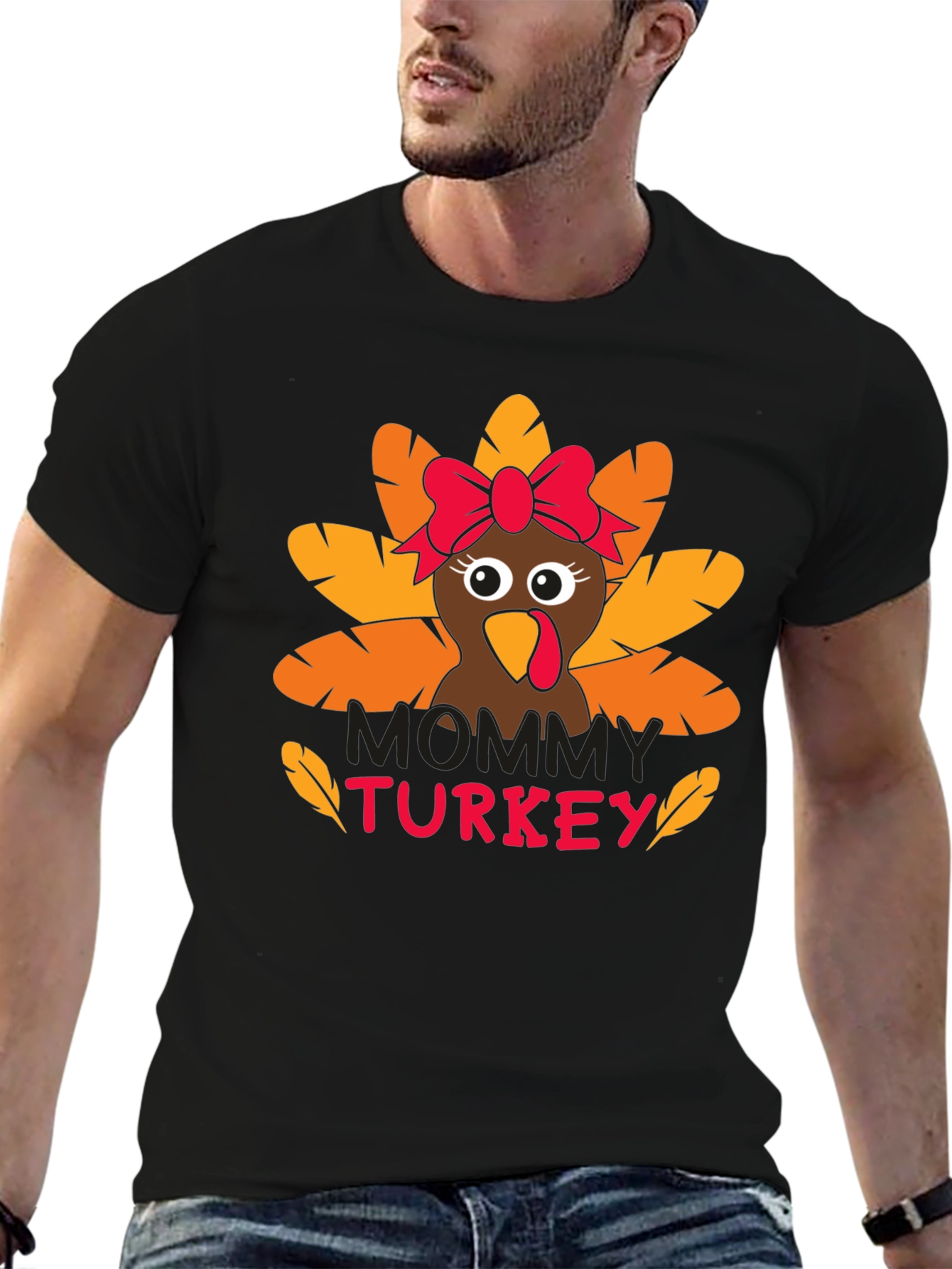 Mommy Turkey Thanksgiving T-Shirt