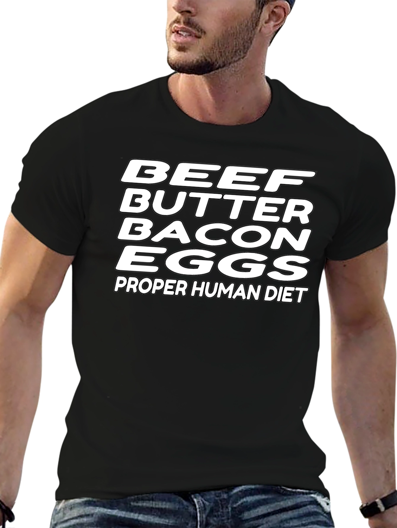 Beef Butter Bacon Eggs T-Shirt - Proper Human Diet
