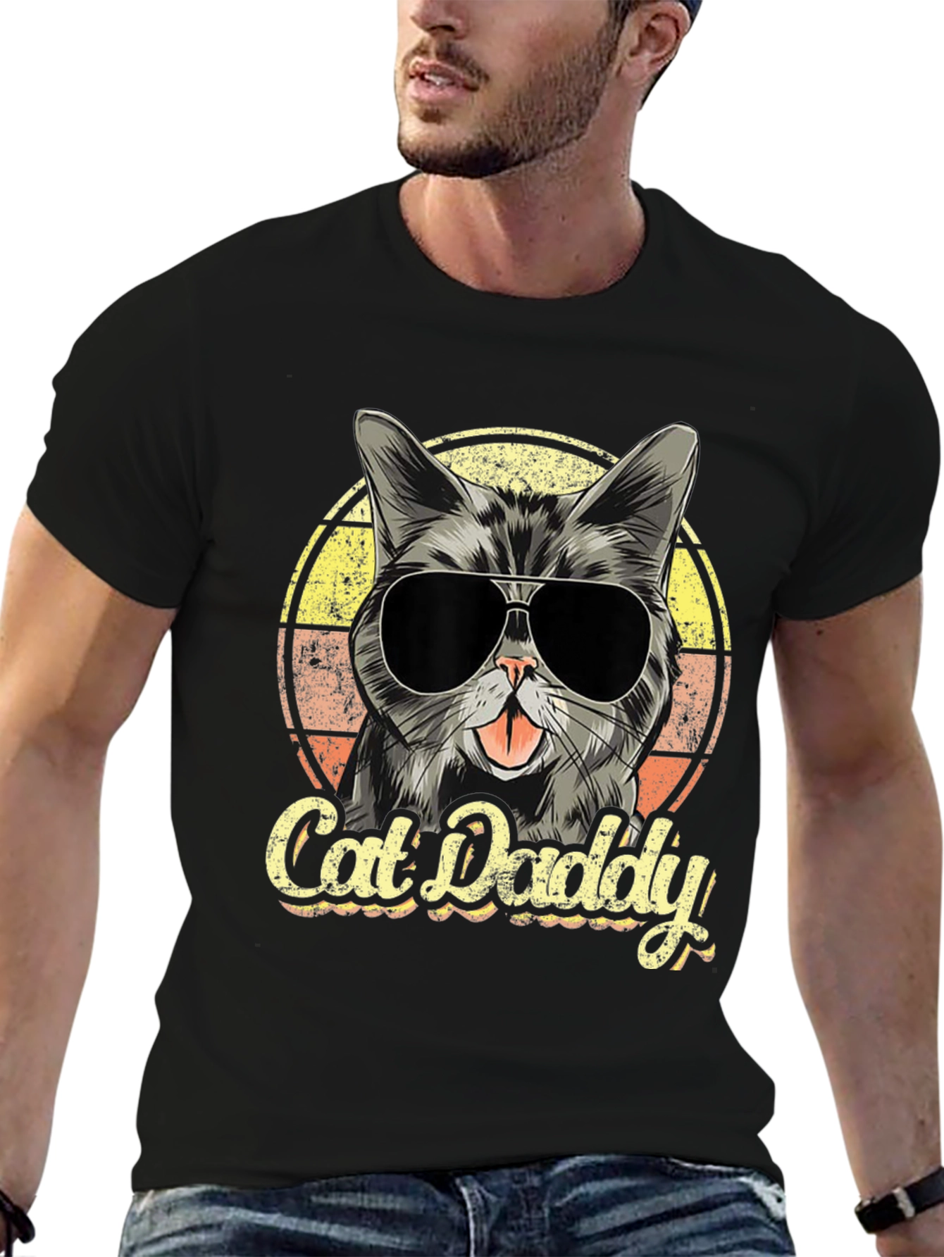 Cool Cat Daddy Graphic T-Shirt