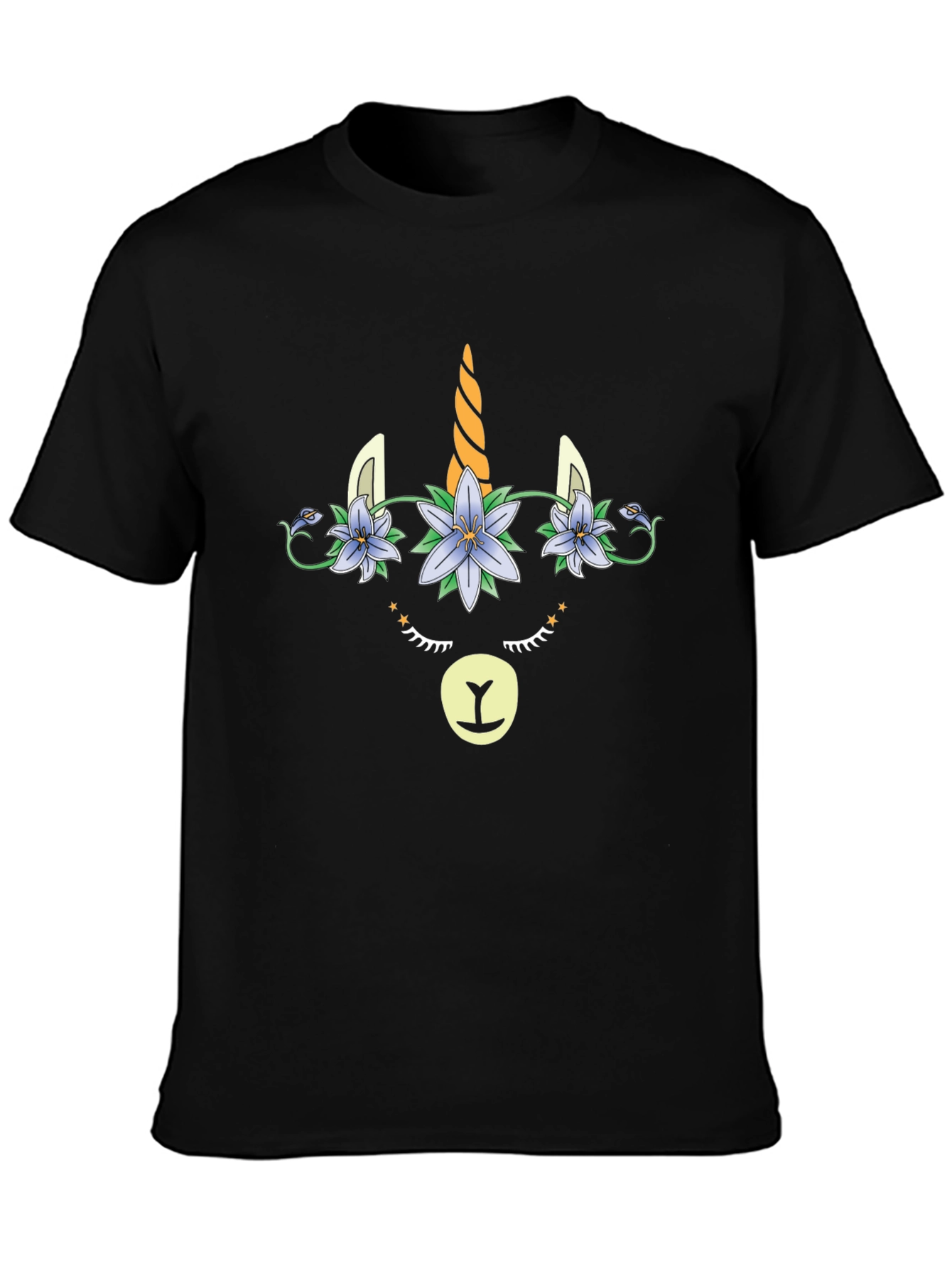 Unicorn Face Graphic T-Shirt