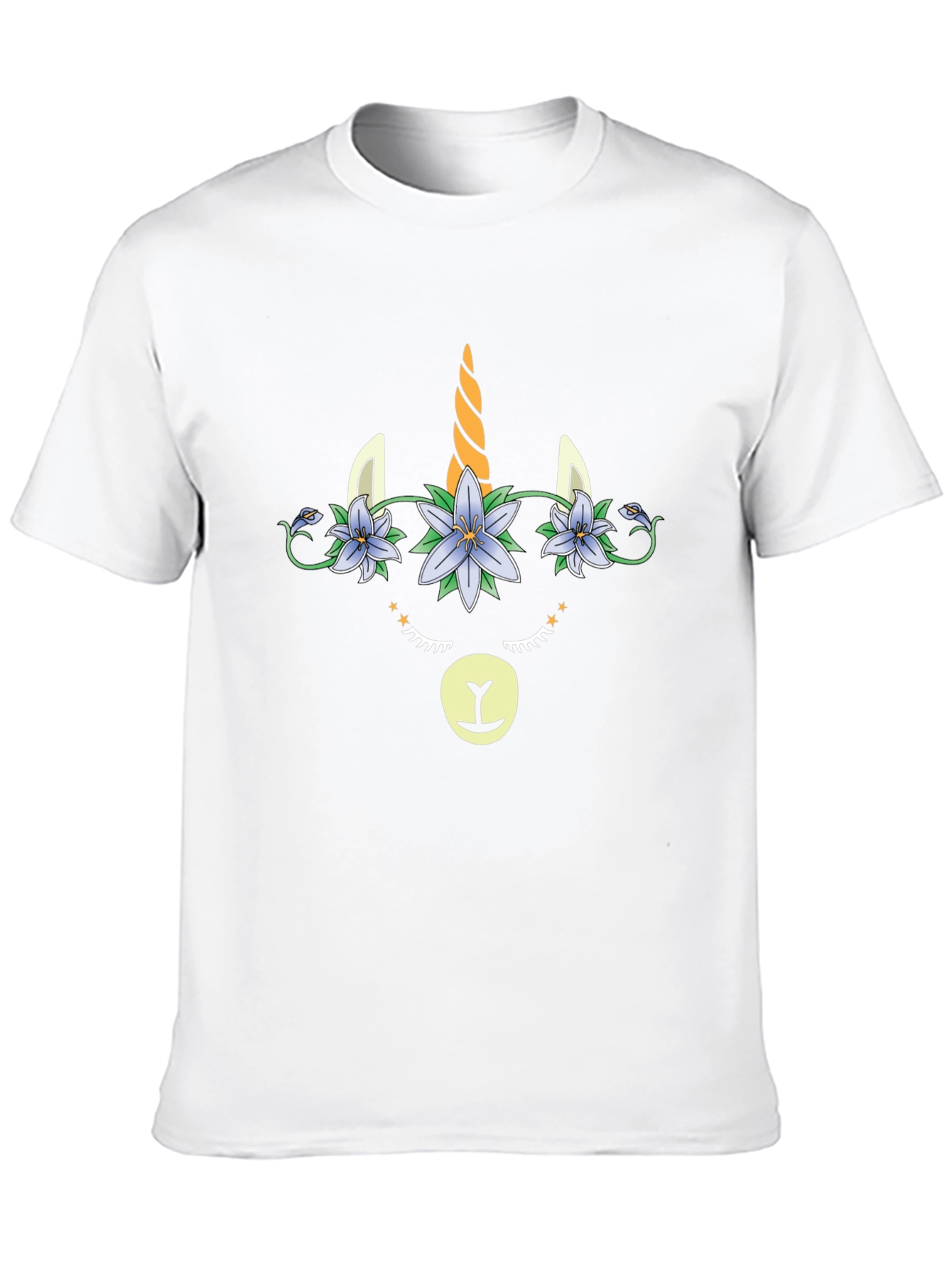 Unicorn Face Graphic T-Shirt