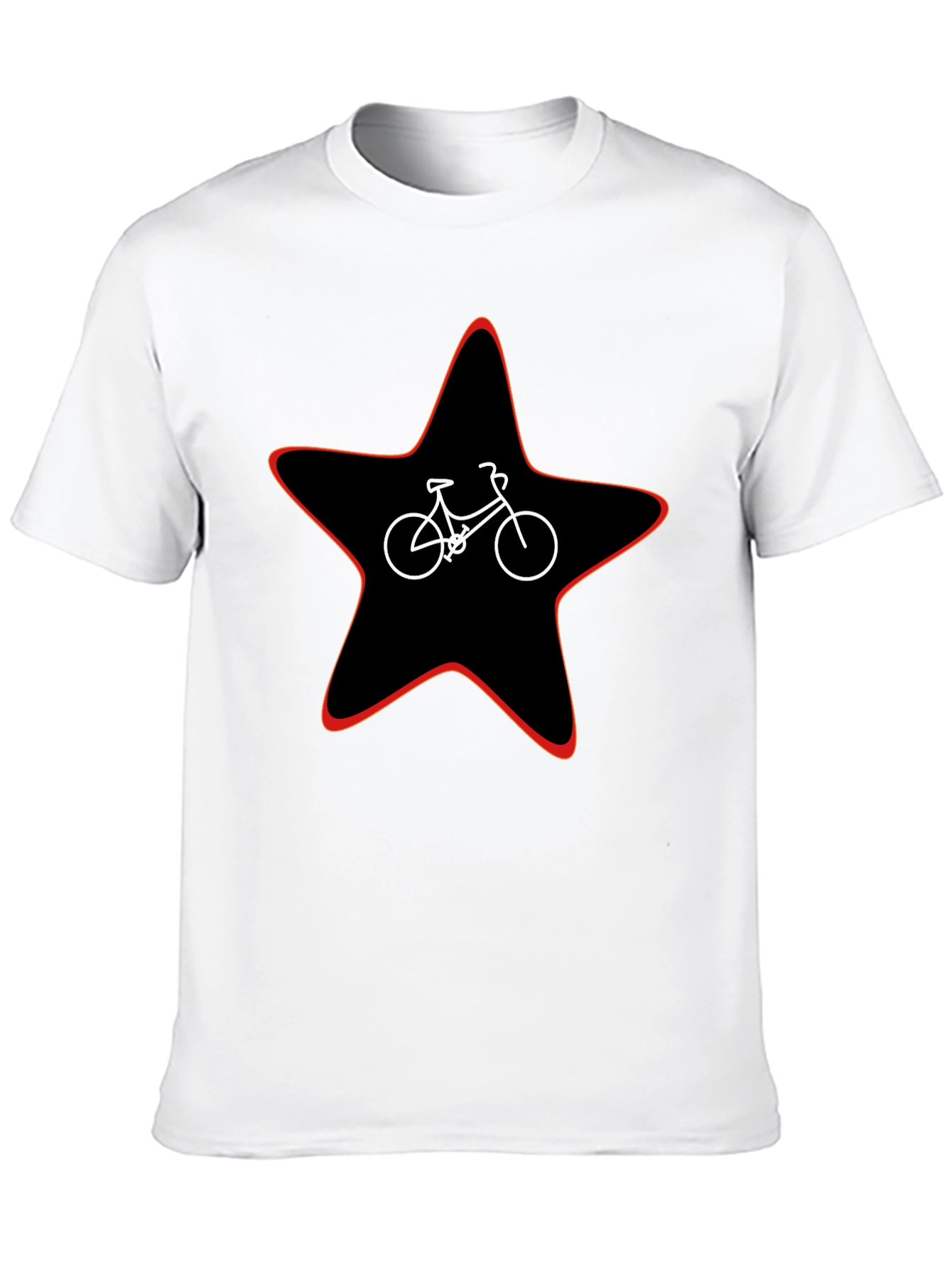 Star Bicycle Graphic Tee - Black