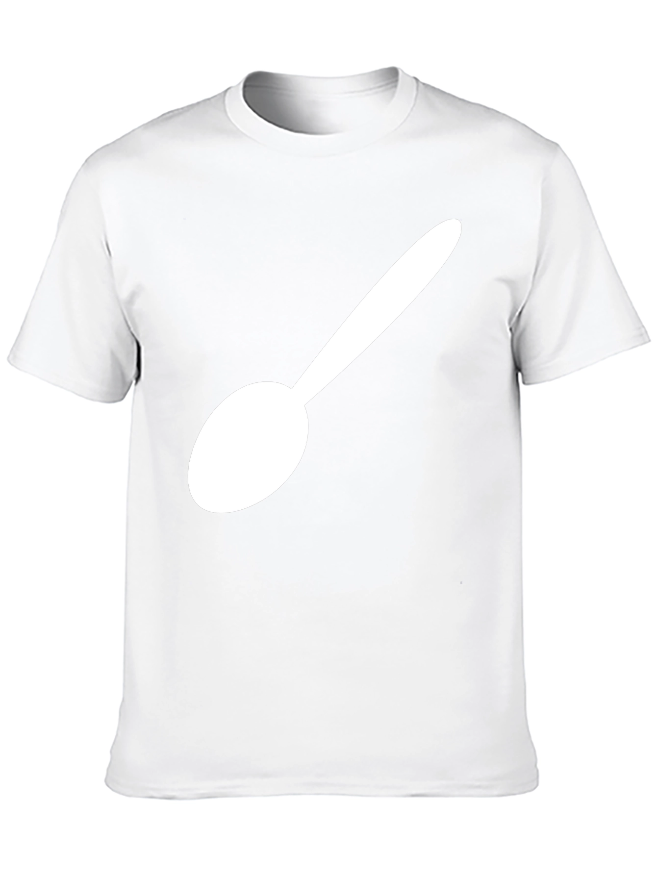 Spoon Graphic T-Shirt - Black Cotton Blend Tee
