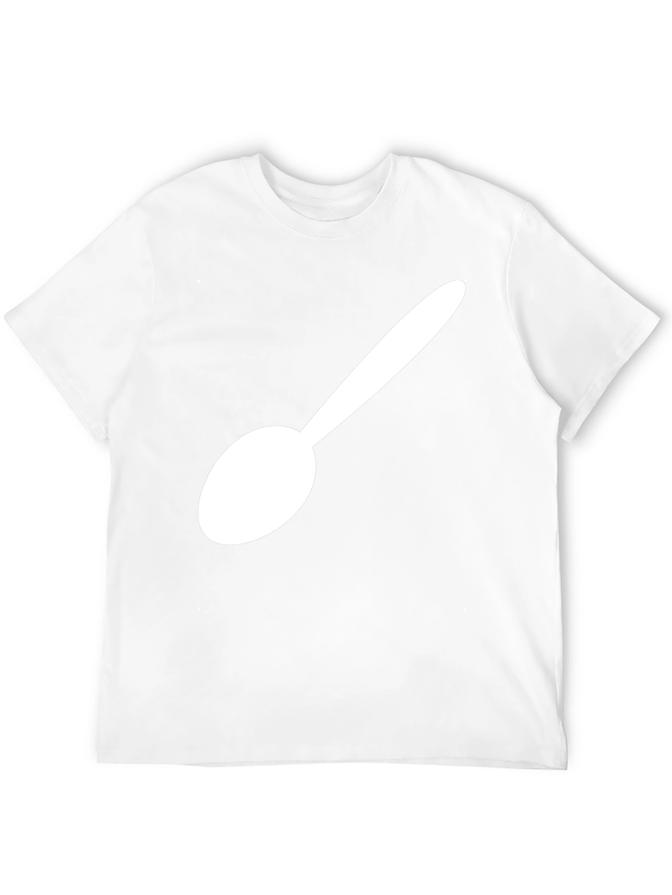 Spoon Graphic T-Shirt - Black Cotton Blend Tee