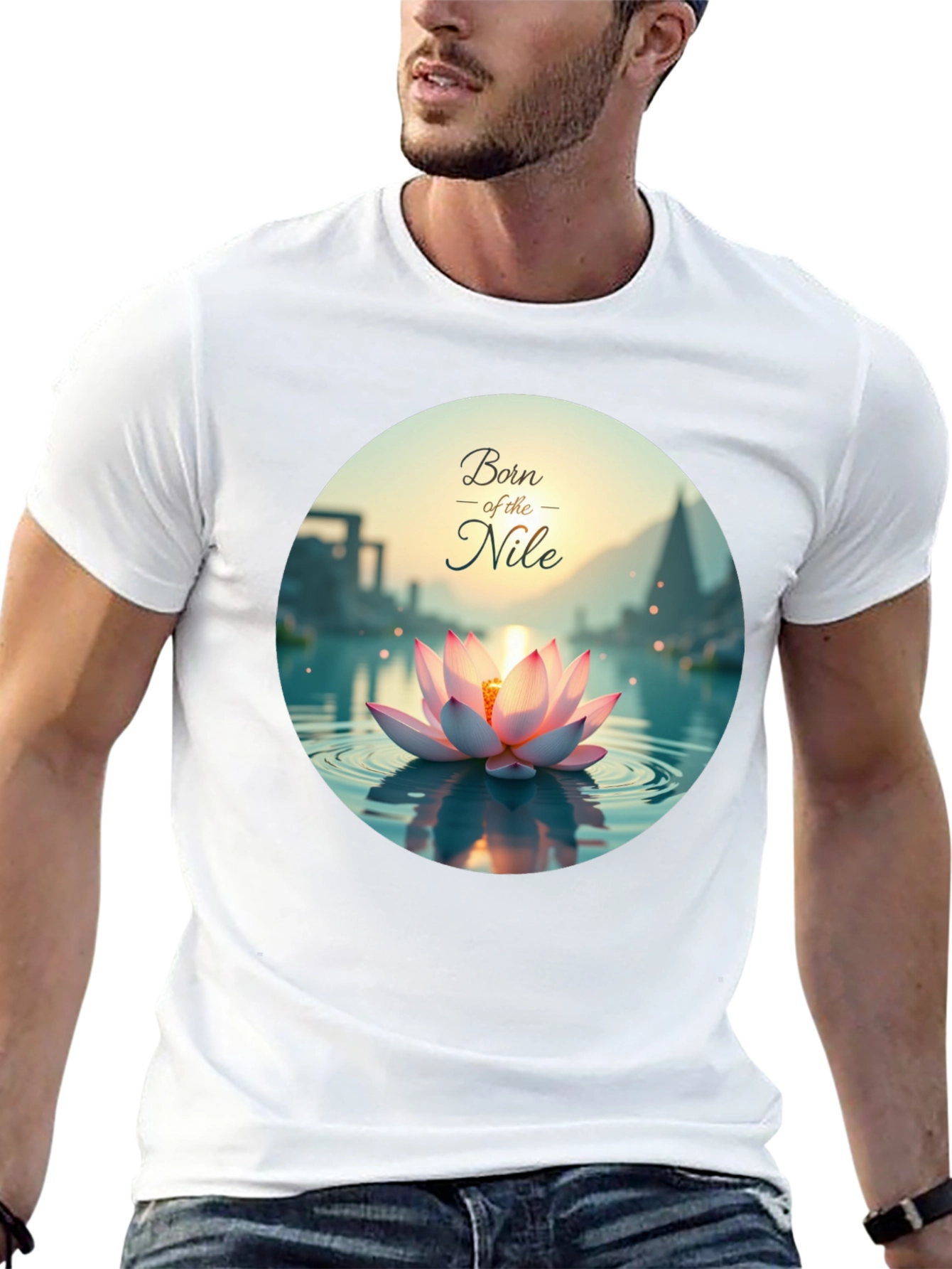 Born of the Nile T-Shirt - Lotus Design