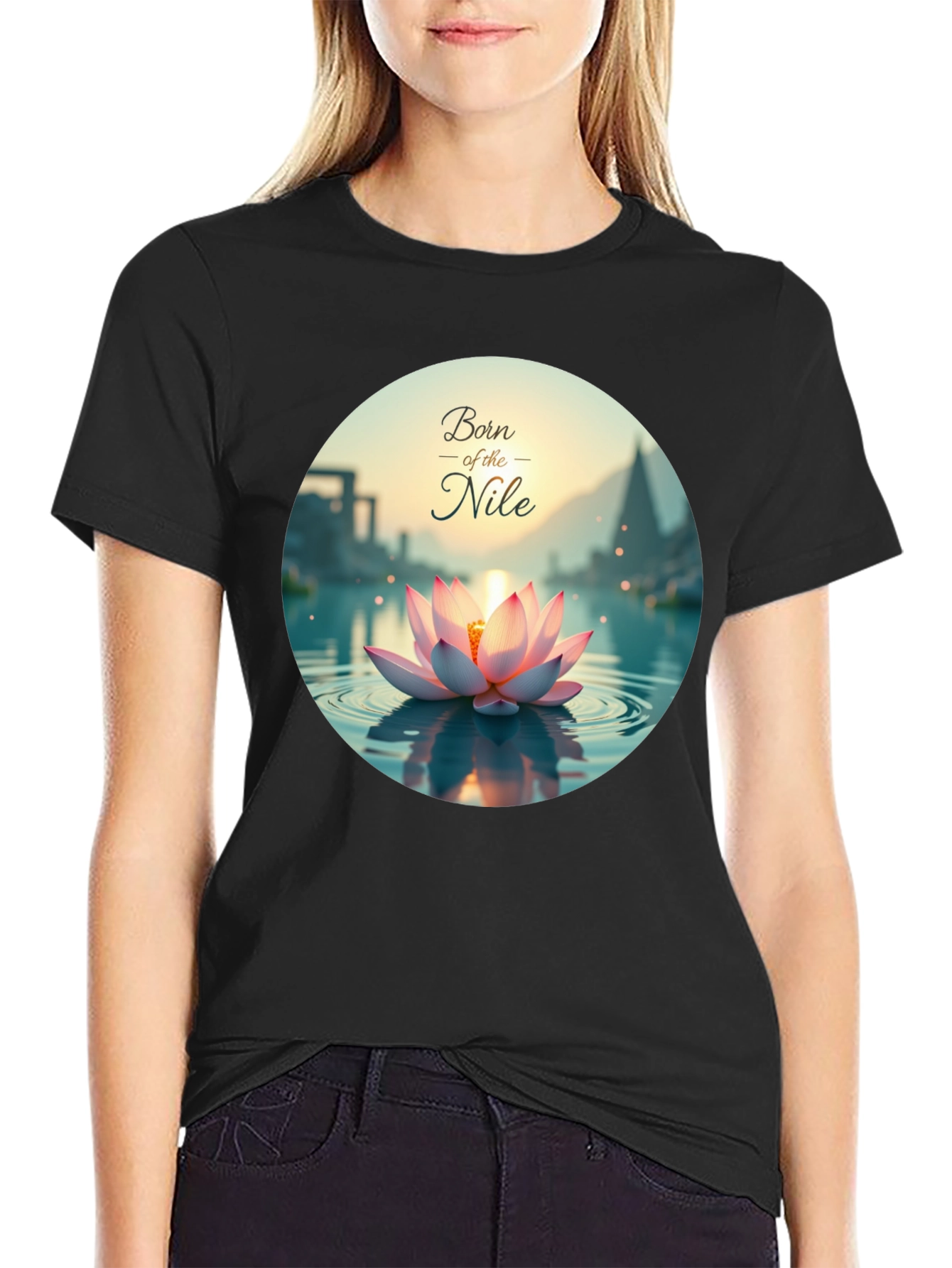 Born of the Nile T-Shirt - Lotus Design