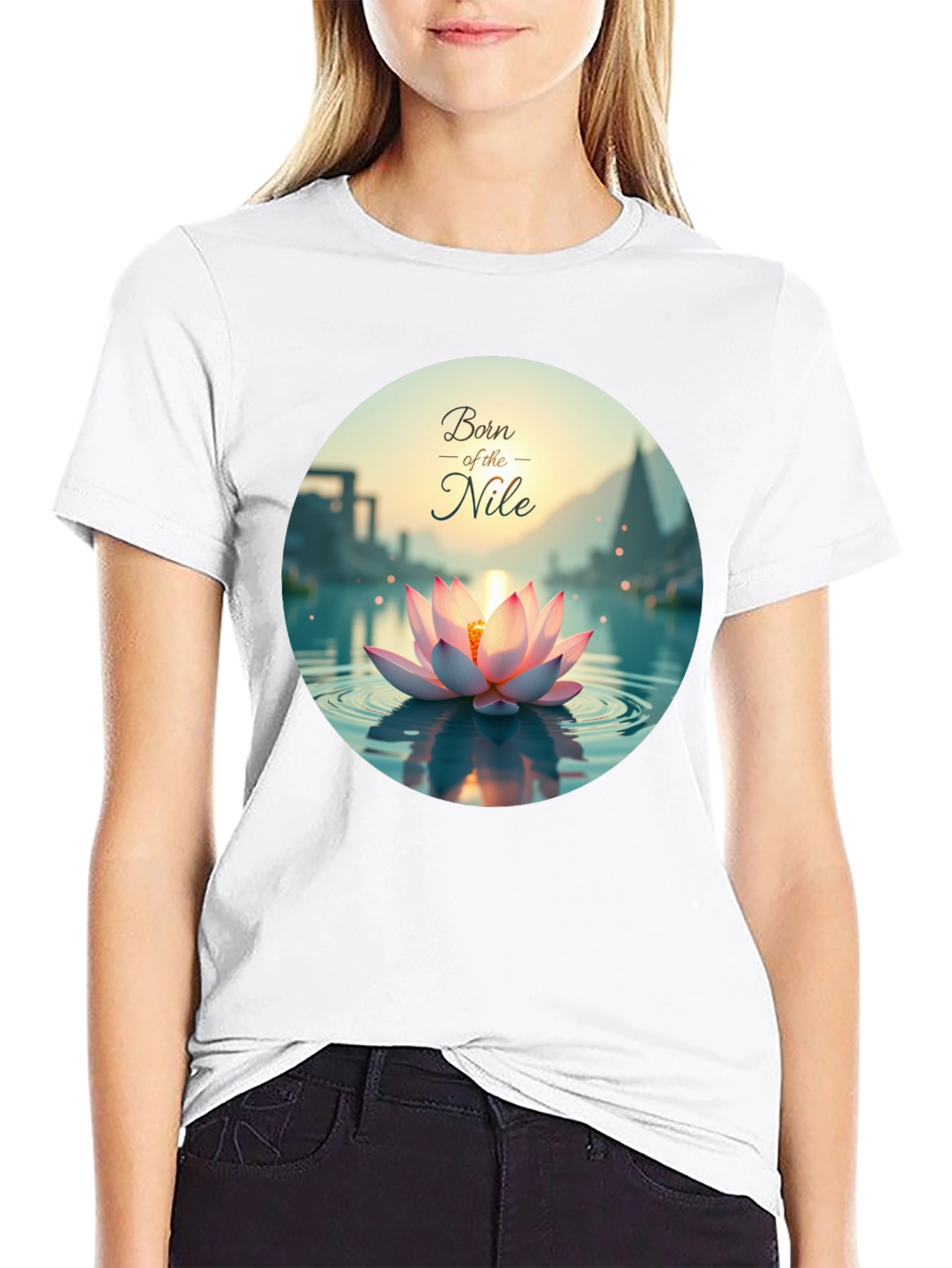 Born of the Nile T-Shirt - Lotus Design