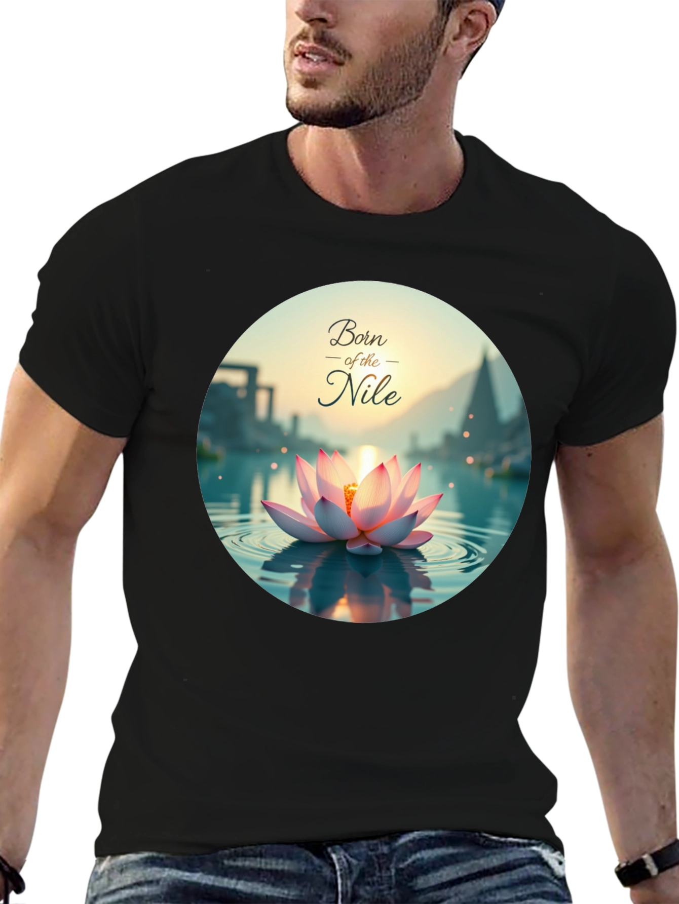 Born of the Nile T-Shirt - Lotus Design