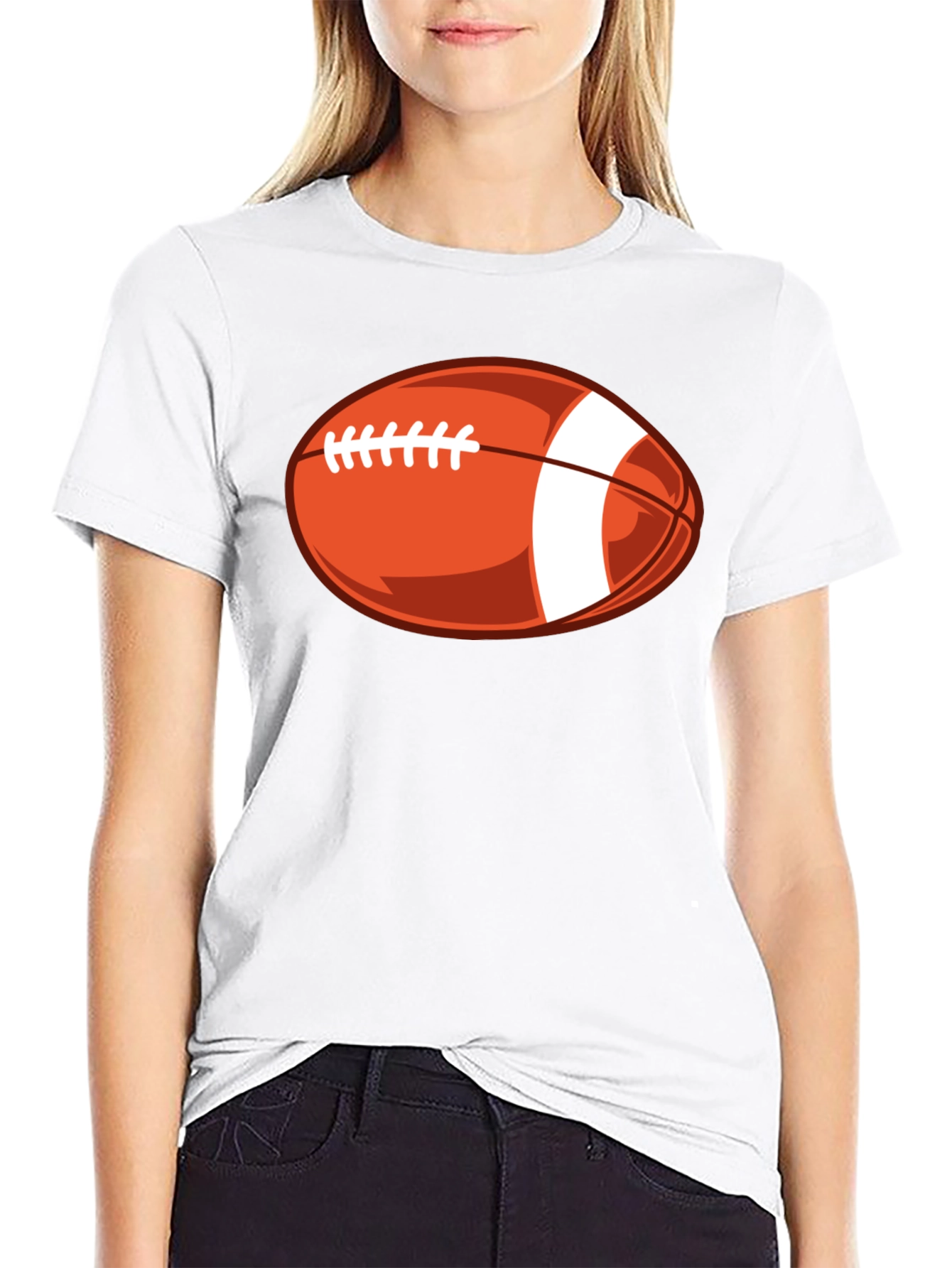 Football Graphic Tee - Stylish Black T-Shirt