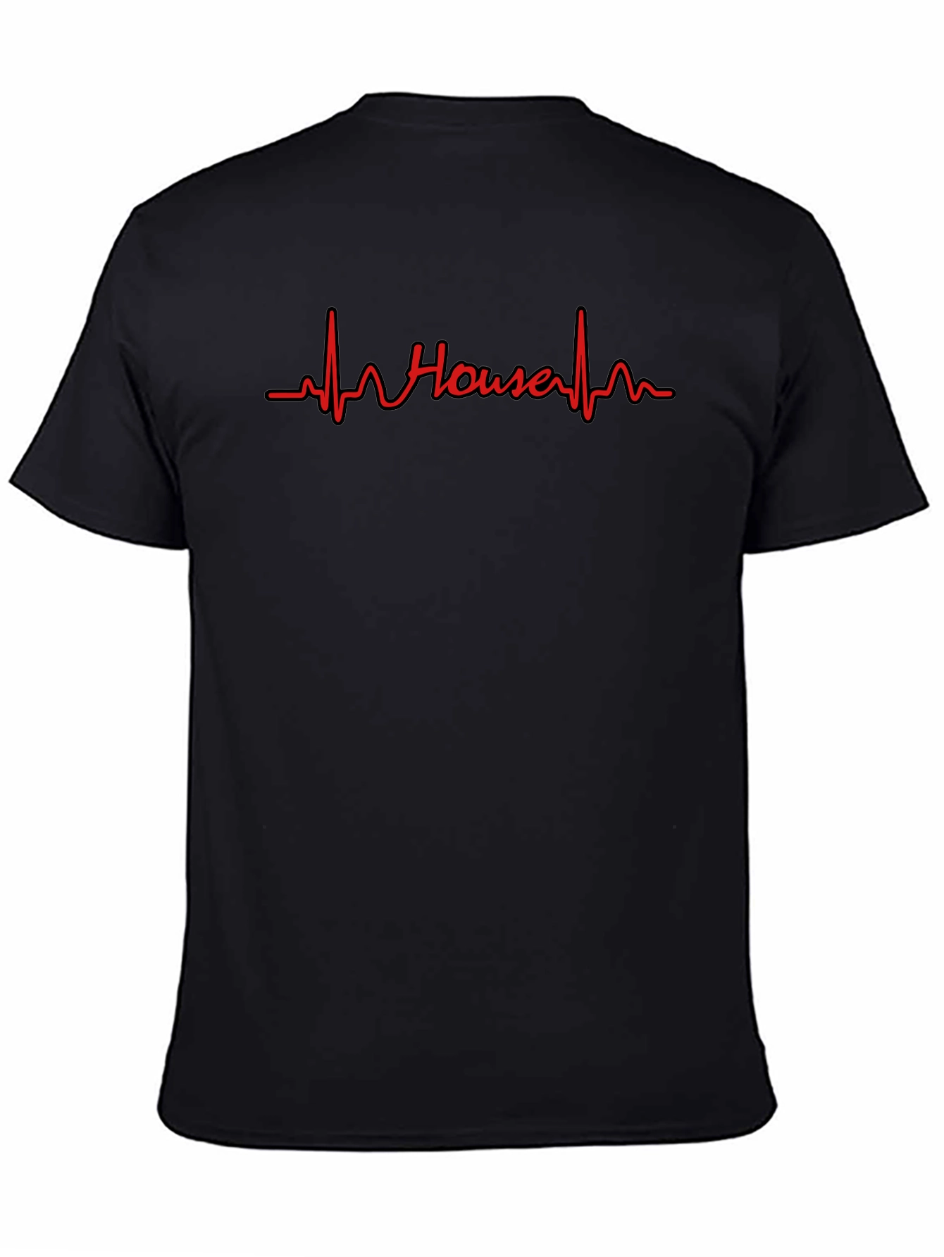 House Music Heartbeat T-Shirt - Black