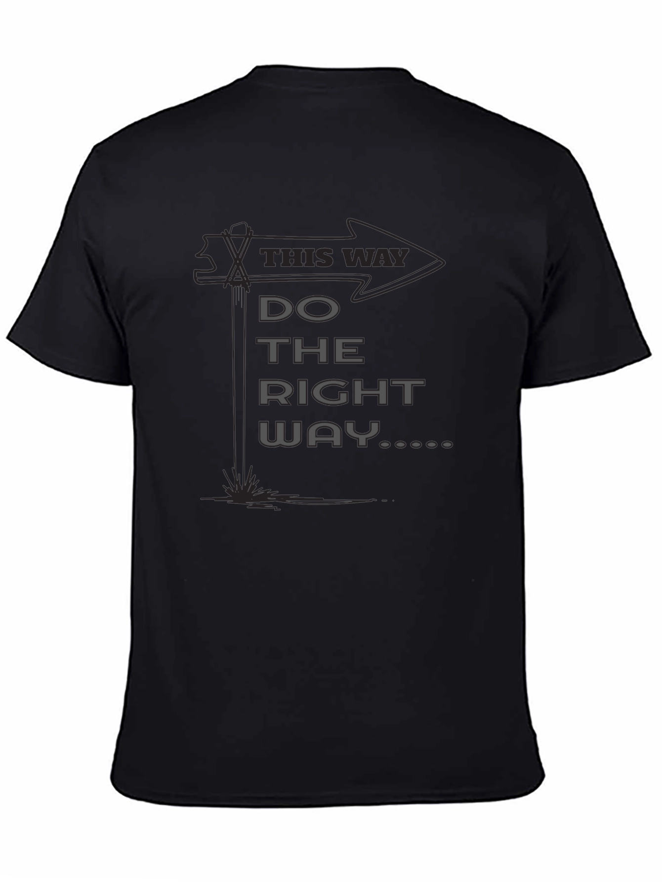 Do the Right Way Graphic Tee - Black