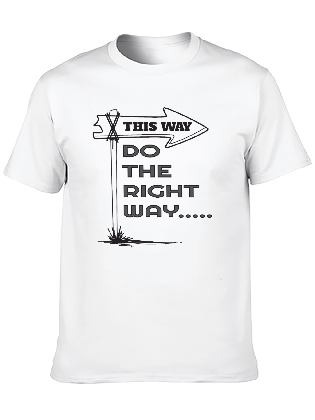 Do the Right Way Graphic Tee - Black