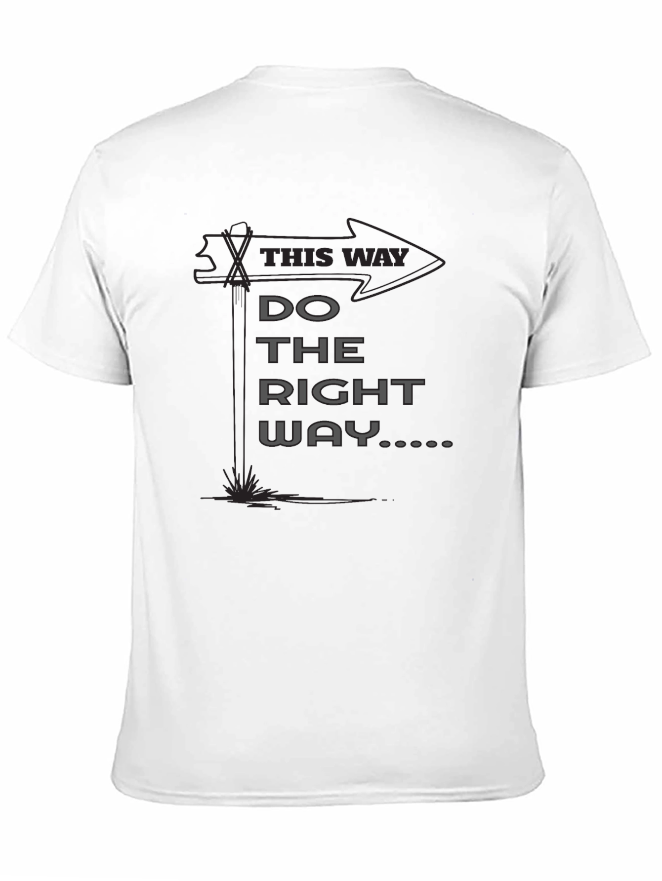 Do the Right Way Graphic Tee - Black