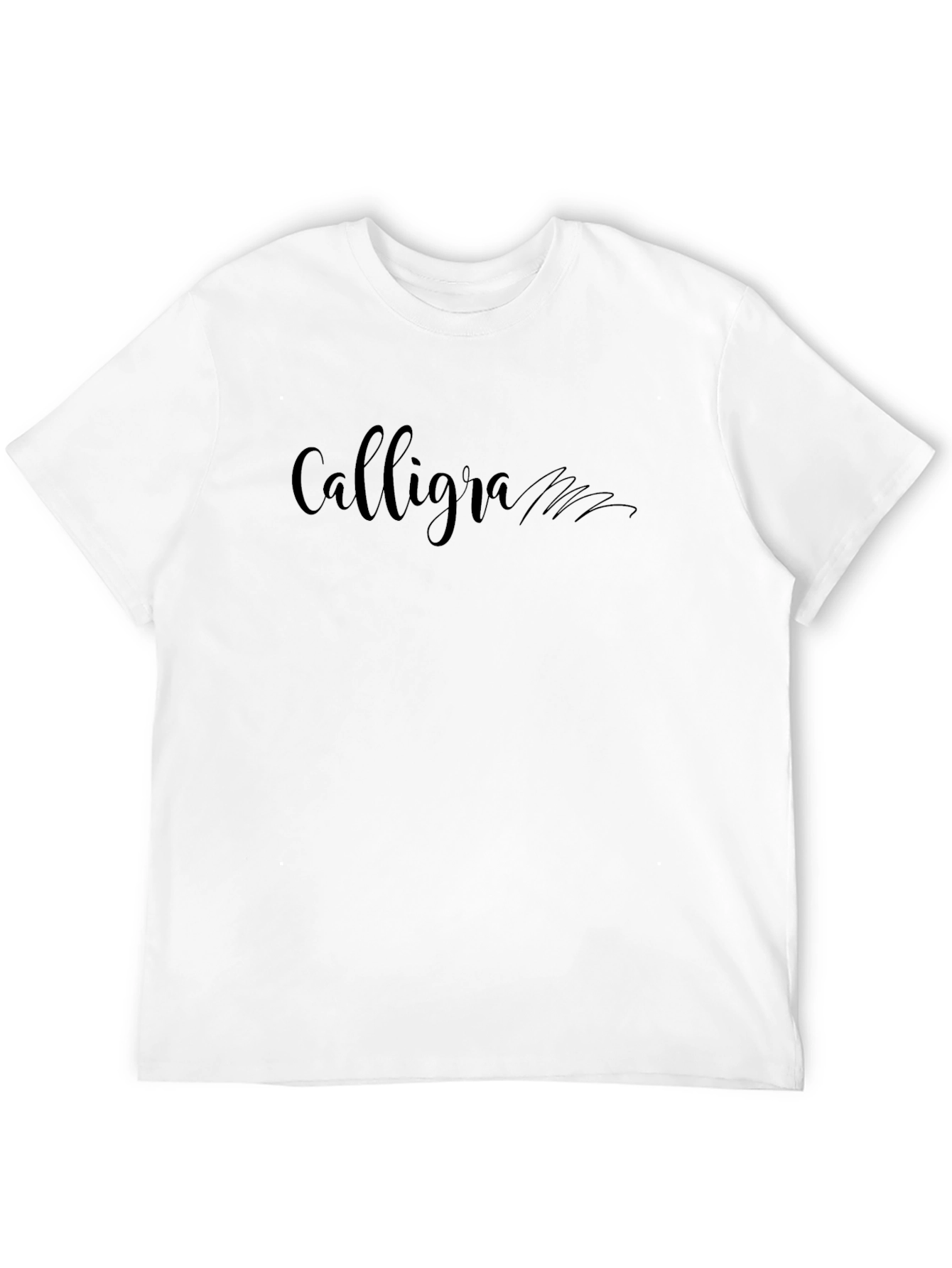 Calligra Black T-Shirt - Stylish Graphic Tee