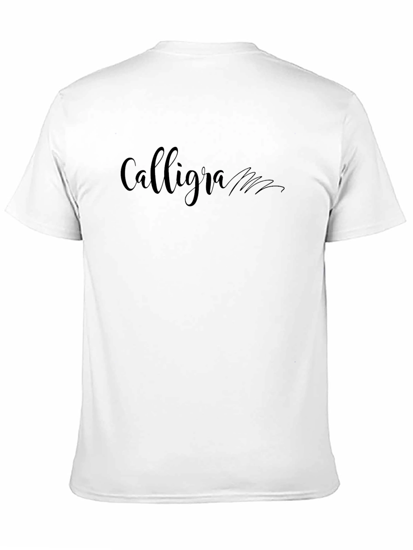 Calligra Black T-Shirt - Stylish Graphic Tee