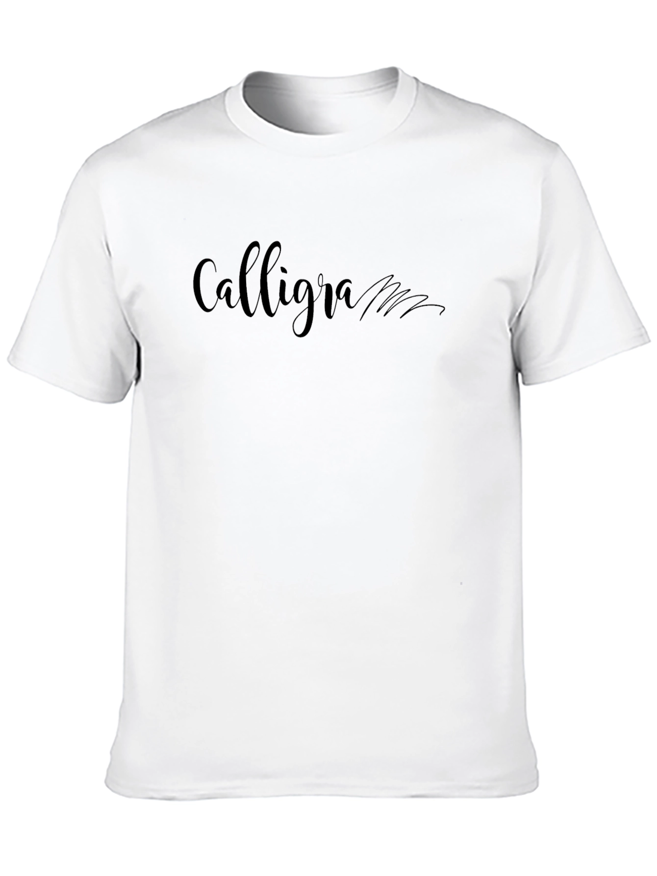 Calligra Black T-Shirt - Stylish Graphic Tee