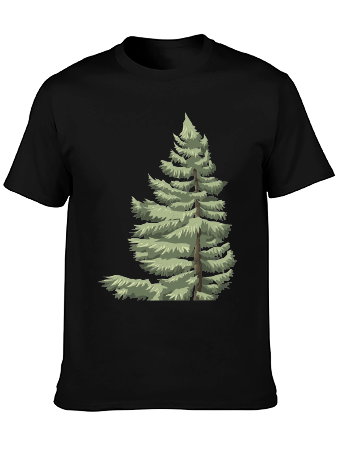 Evergreen Tree Graphic Tee - Nature Inspired Shirt