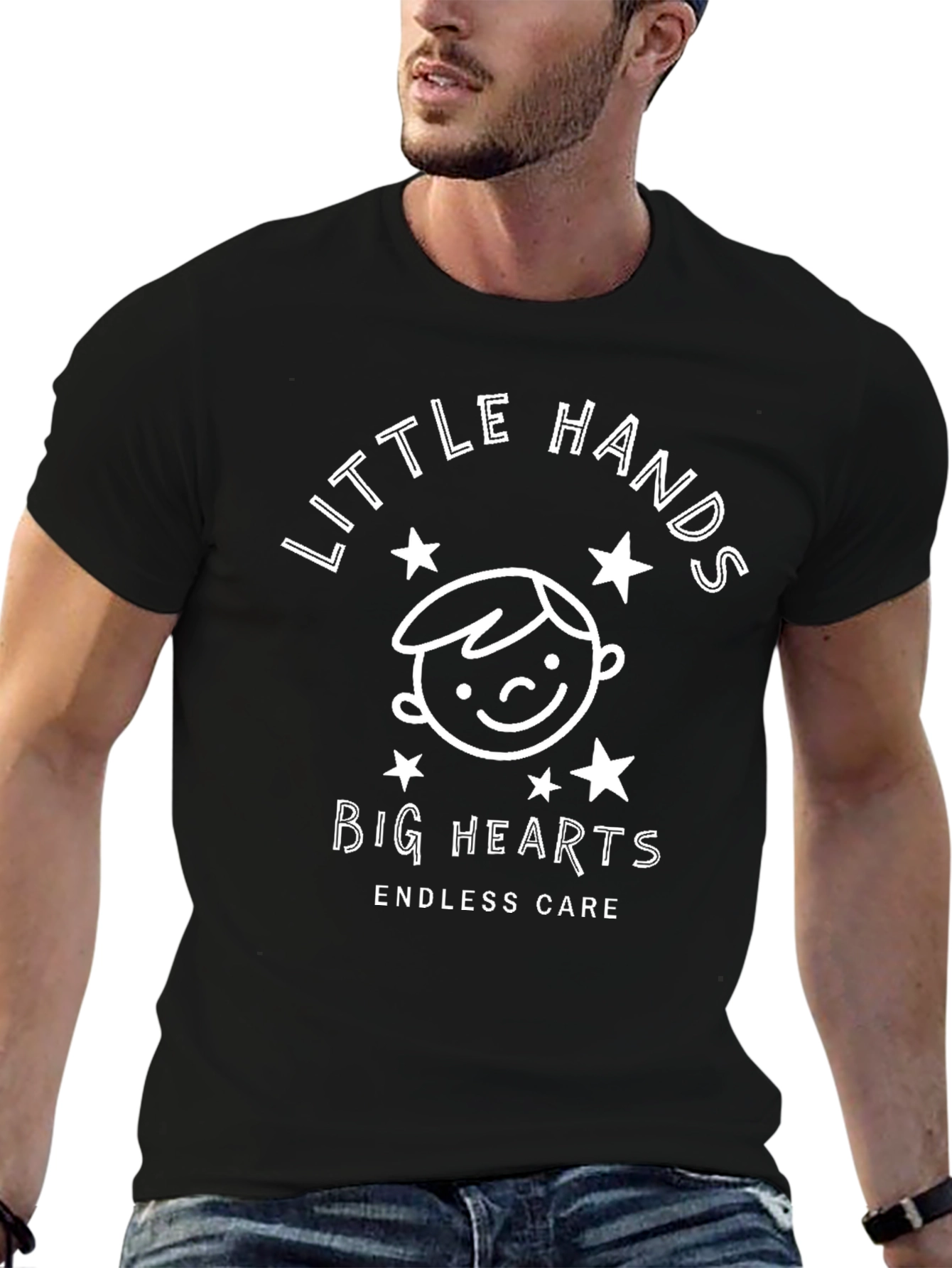Little Hands Big Hearts Graphic T-Shirt - Unisex