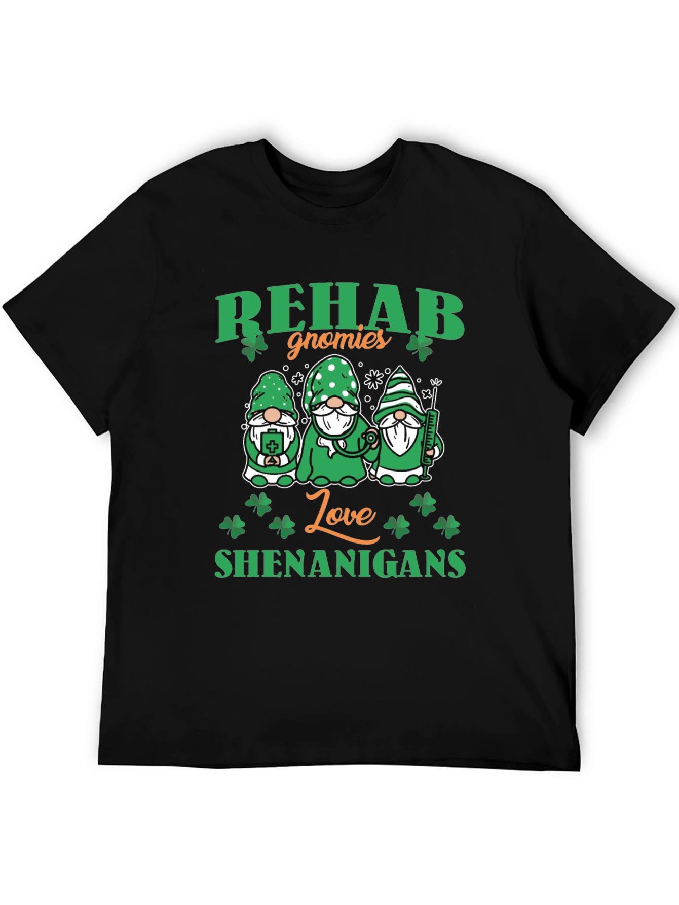 Rehab Gnomies Love Shenanigans St. Patricks Day T-Shirt