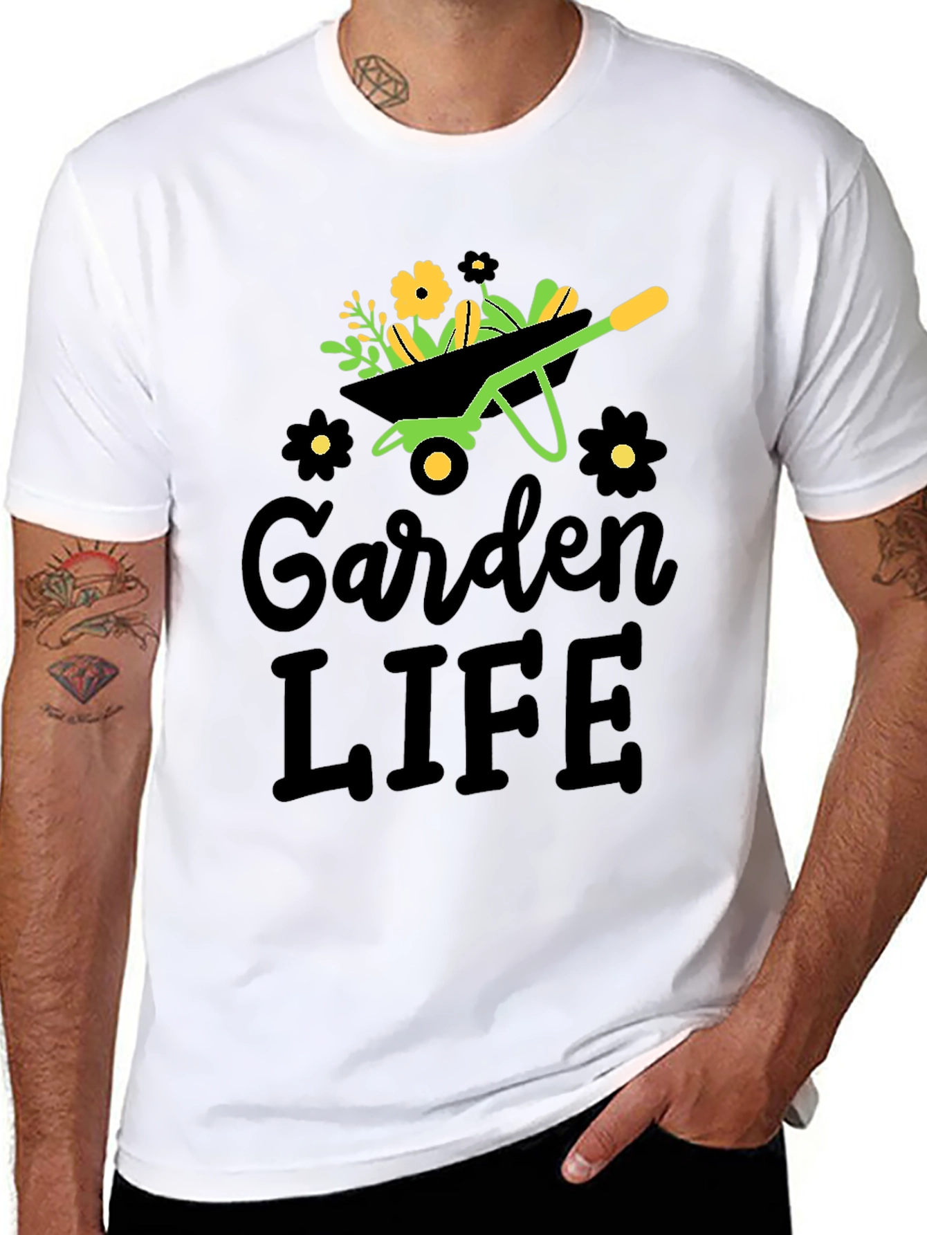 Garden Life T-Shirt - Wheelbarrow Graphic Tee