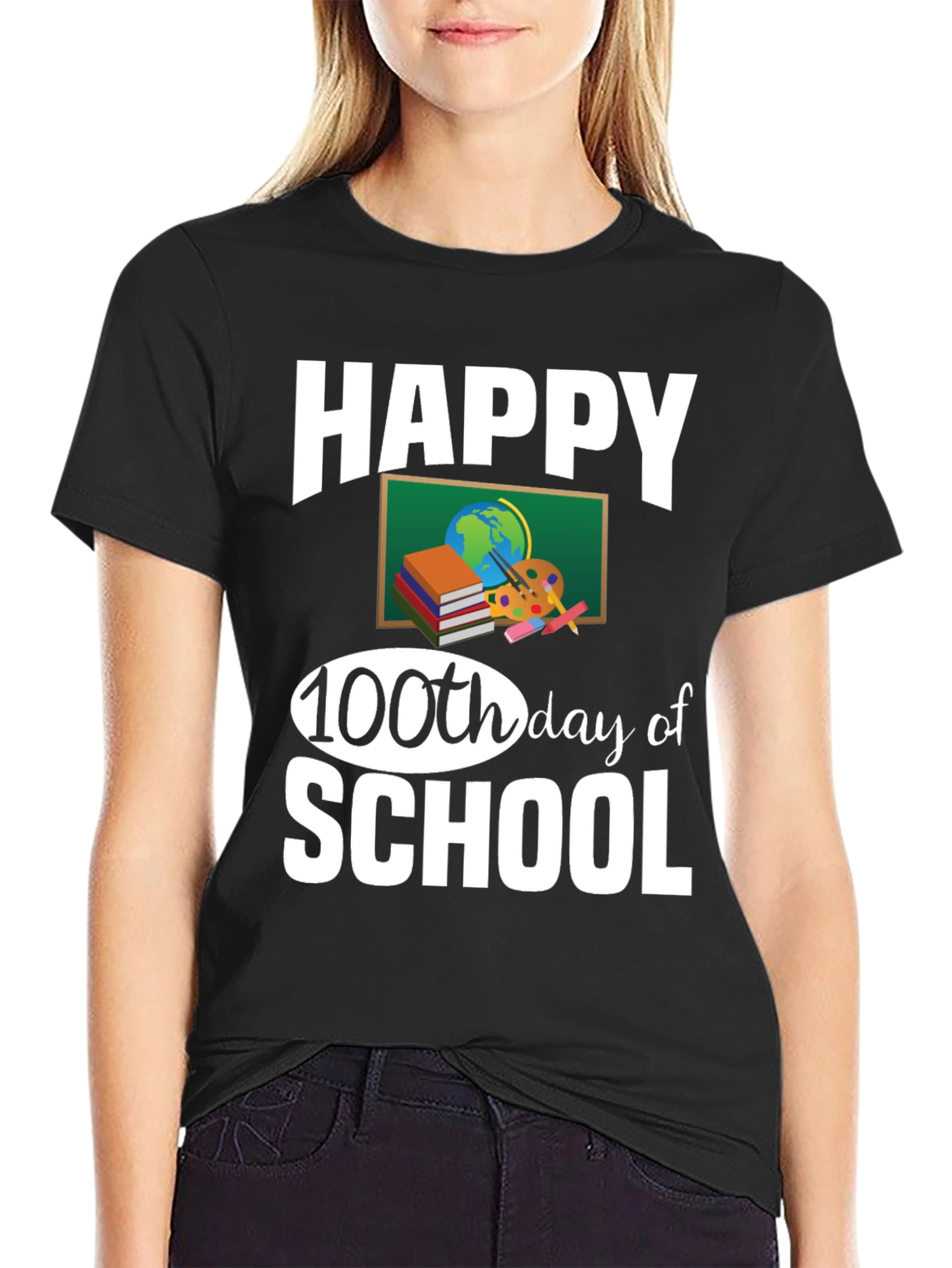 Happy 100th Day of School Teacher T-Shirt